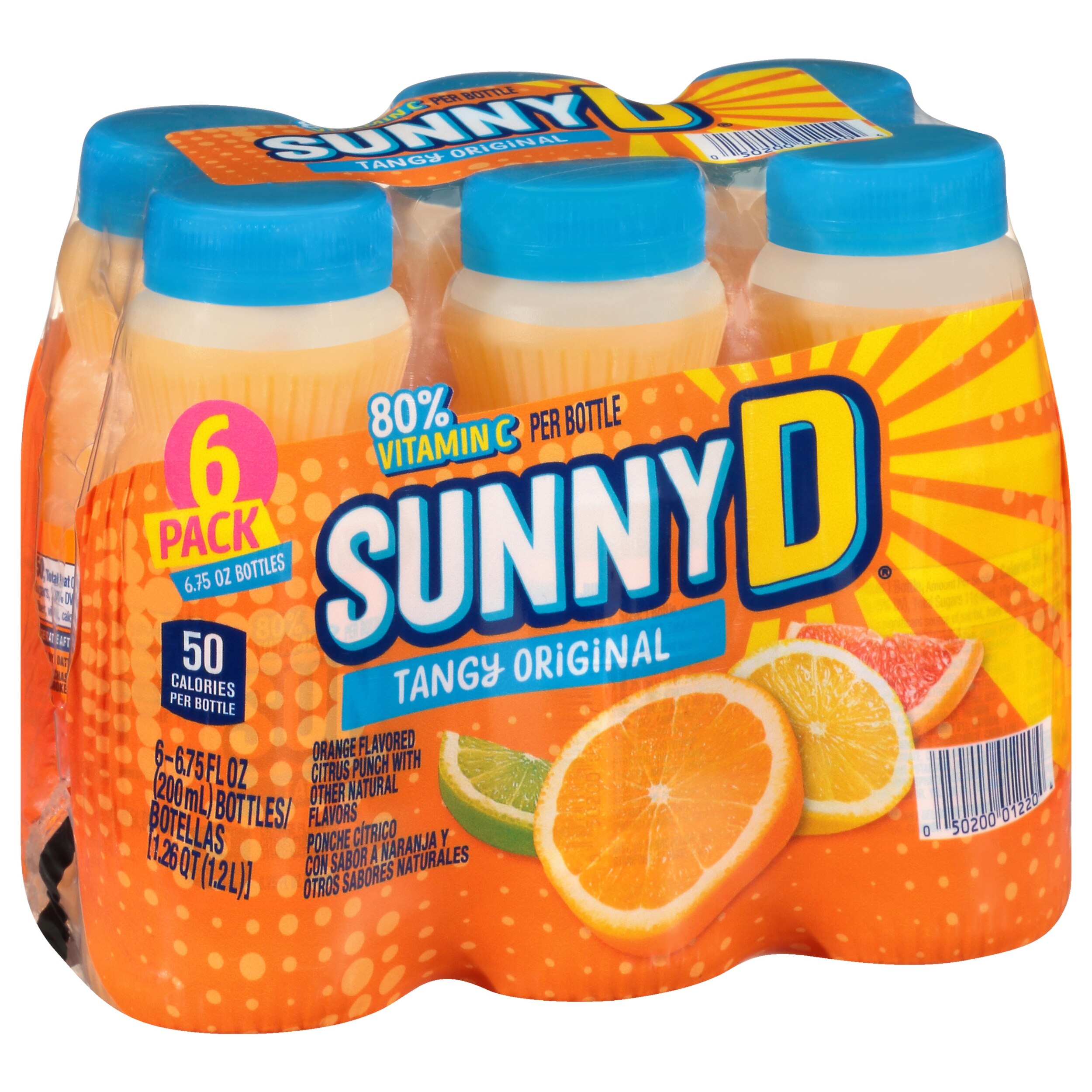 SunnyD Tangy Original Citrus Punch, 6 ct, 6.75 oz