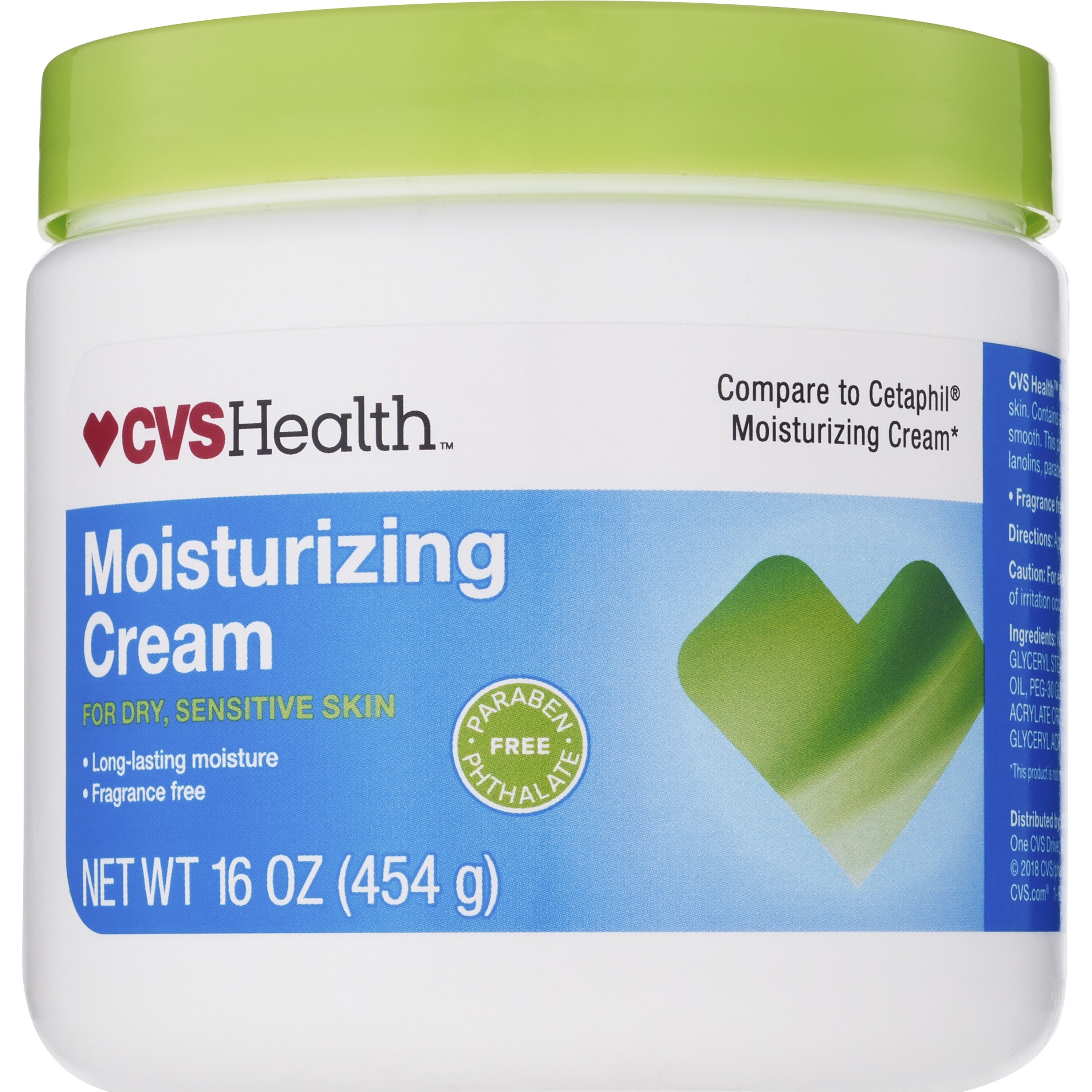 CVS Health Moisturizing Cream For Dry And Sensitive Skin, 16 OZ