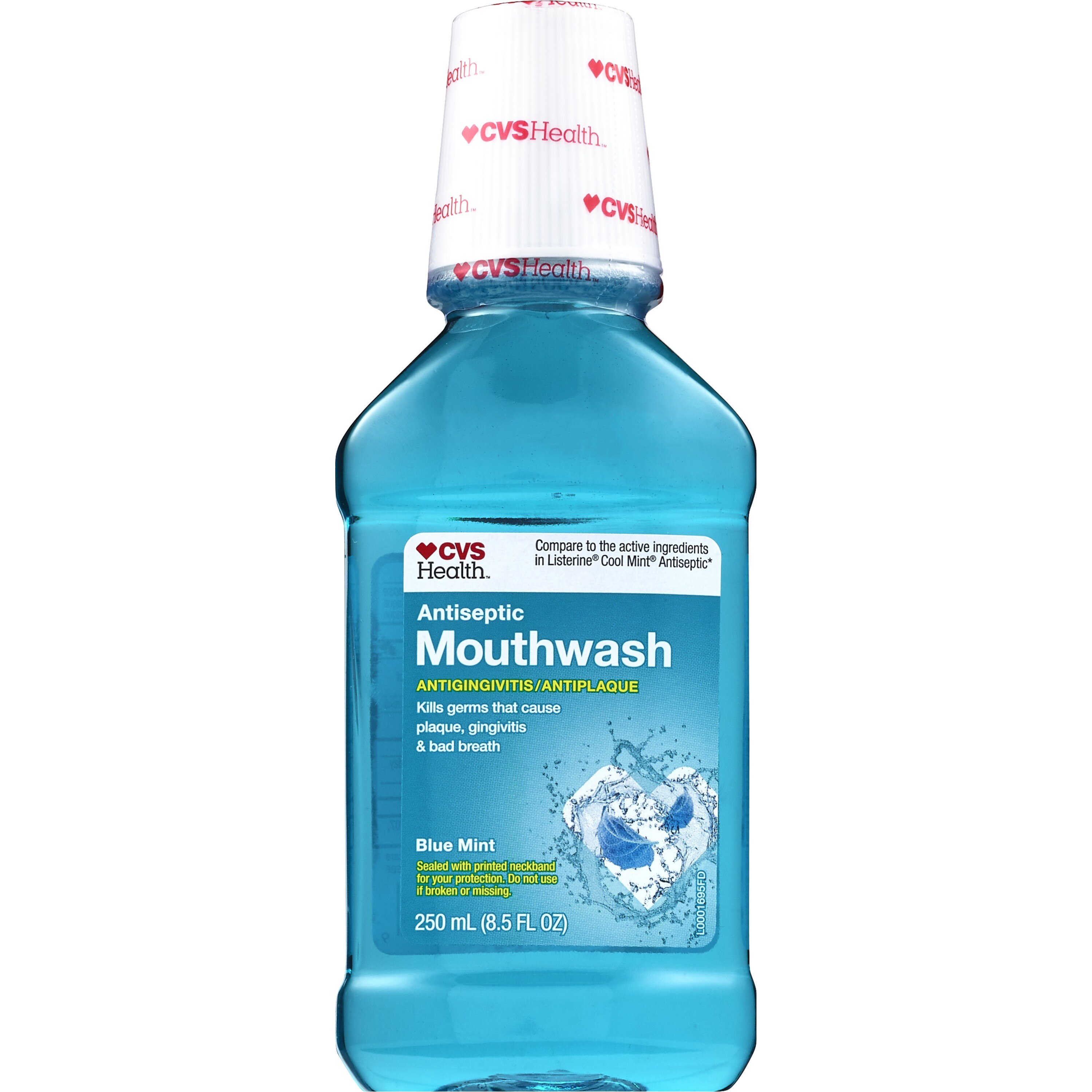 CVS Health Antiseptic Mouthwash for Antigingivitis & Antiplaque, Blue Mint