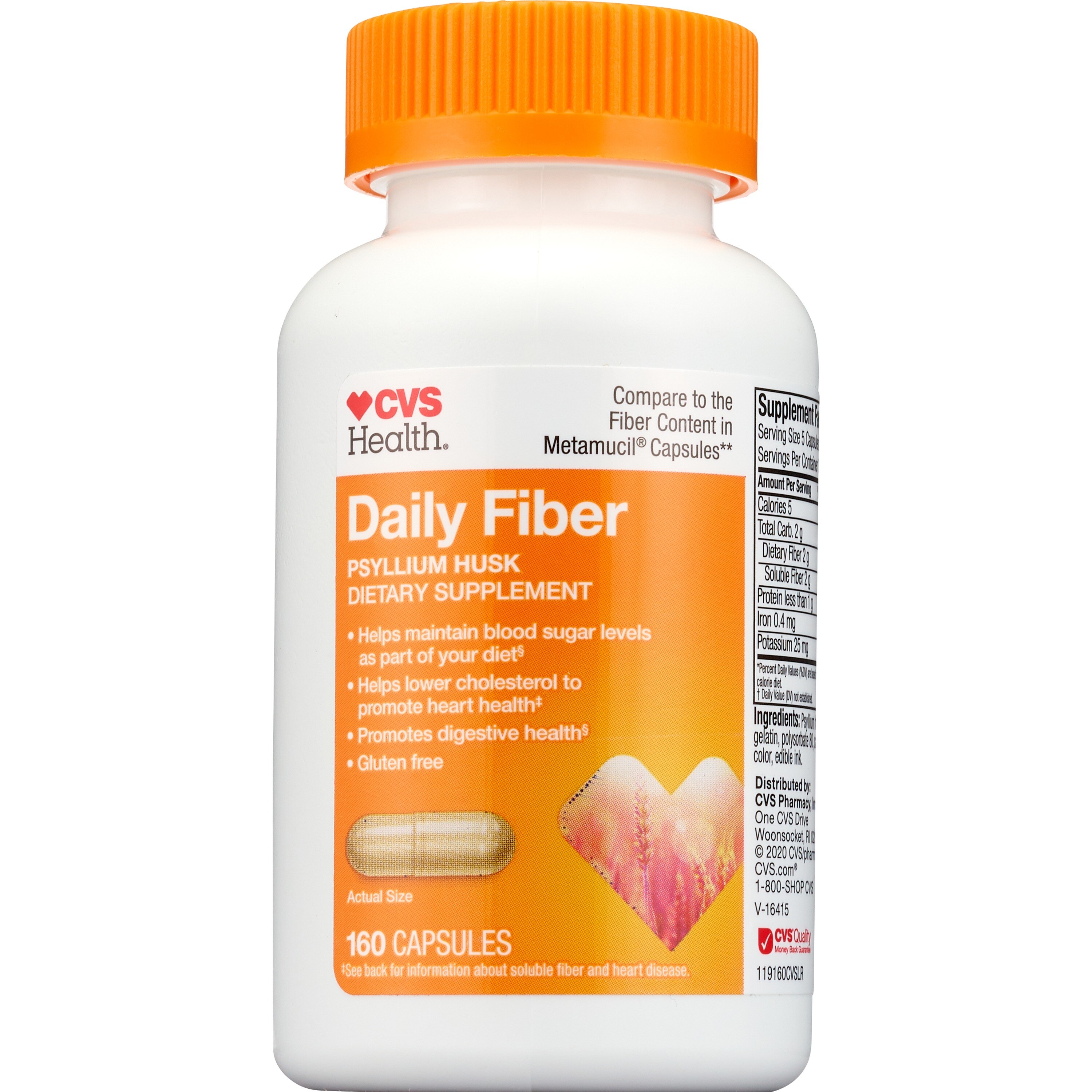 CVS Health Natural Daily Fiber Capsules