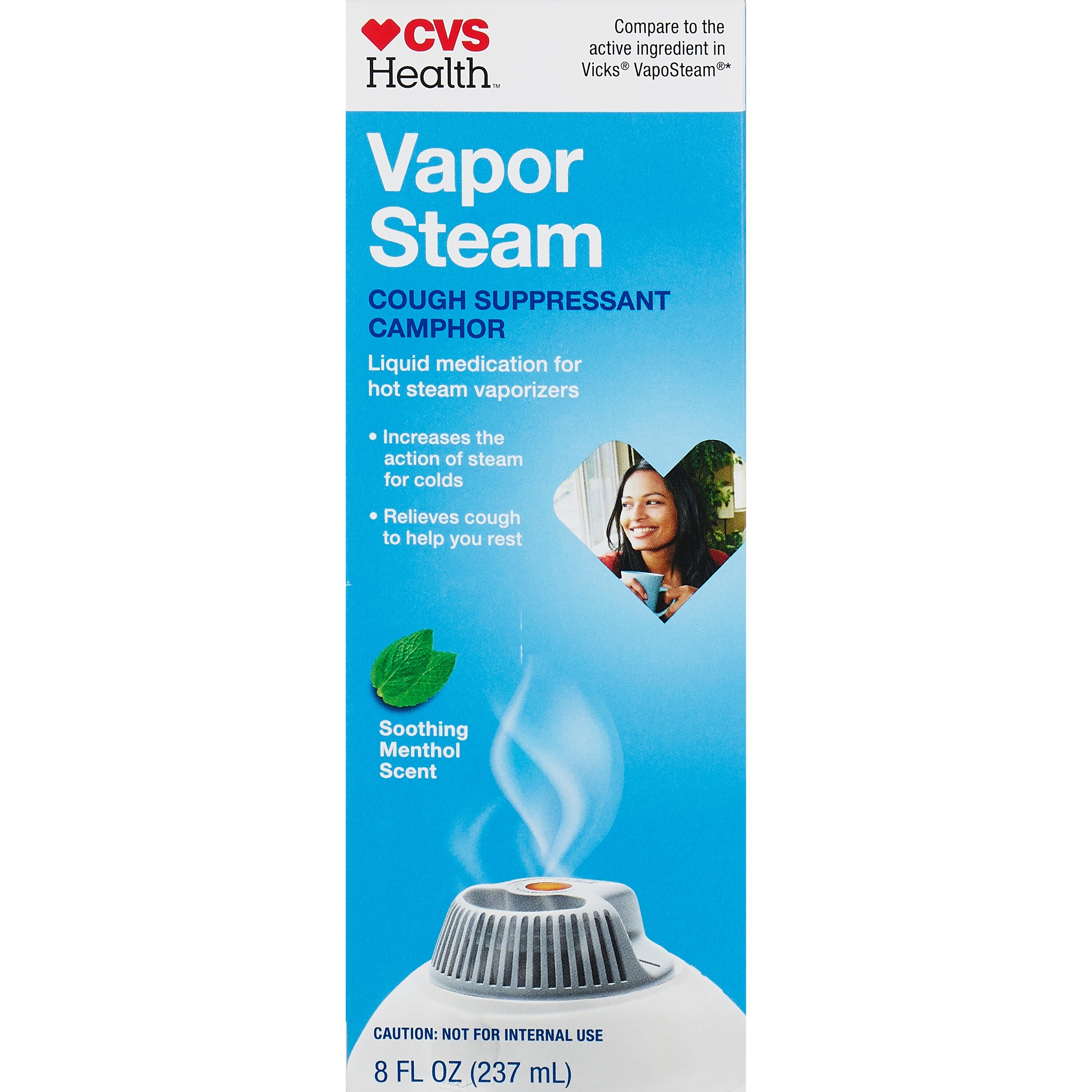 CVS Health Vapor Steam Cough Suppressant, Soothing Menthol, 8 OZ