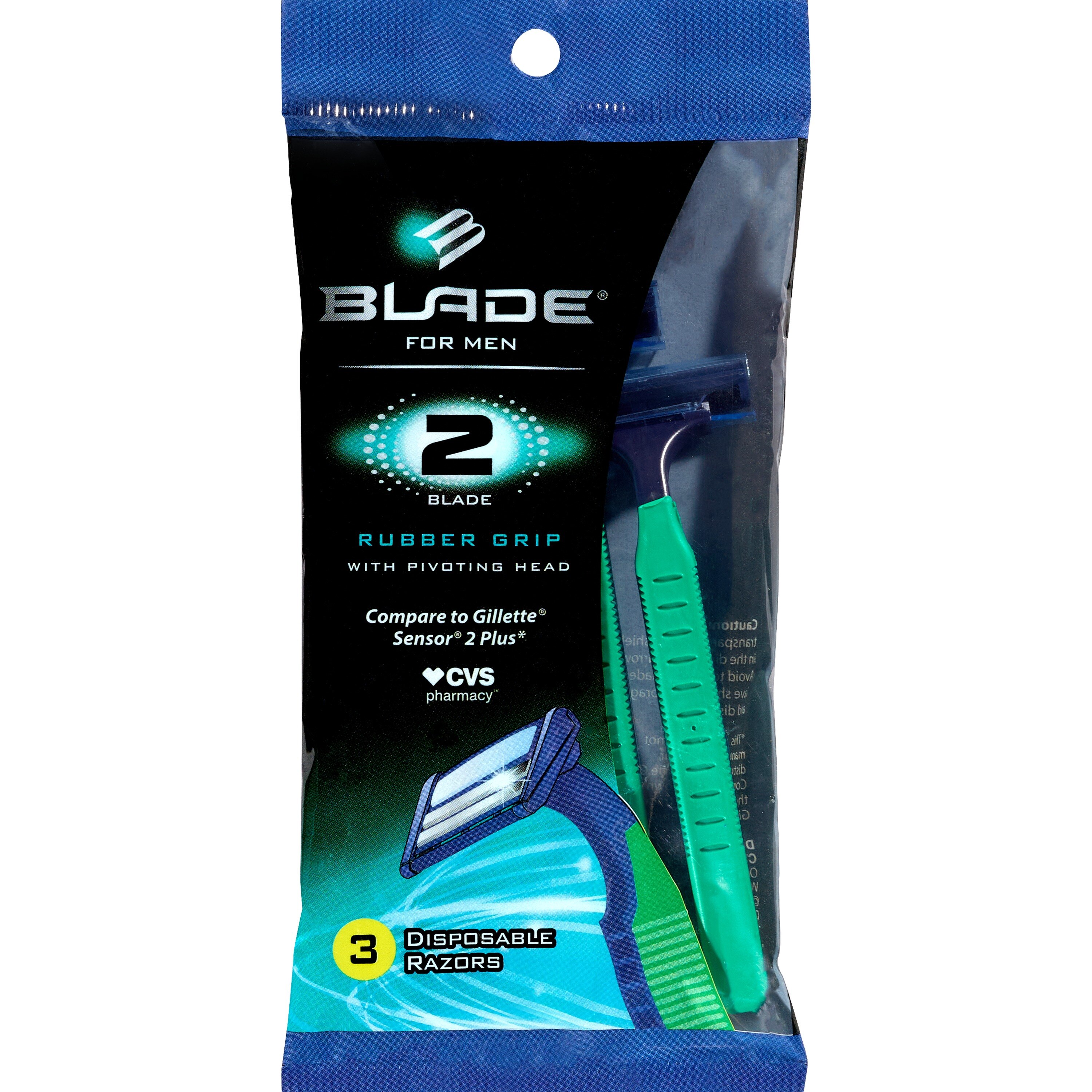 Blade Men's 2-Blade Disponsable Razors, 3 CT