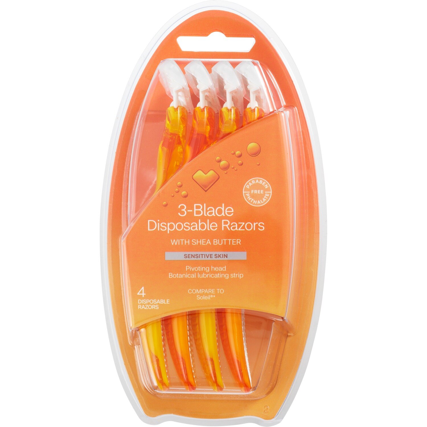 CVS Beauty 3-Blade Women's Disposable Razors, 4 CT