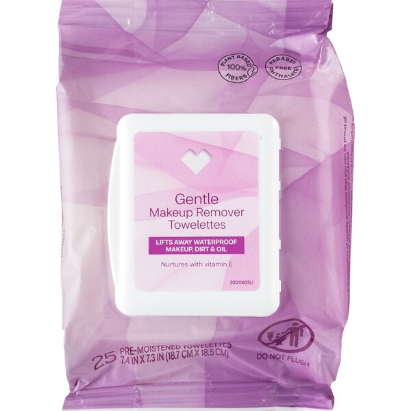 CVS Beauty Makeup Remover Towelettes Oil-Free, 25/Pack