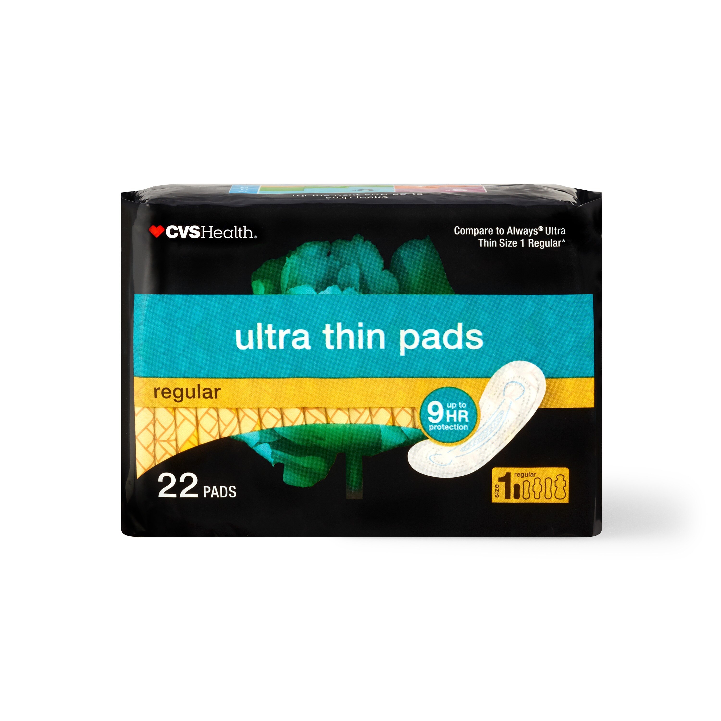 CVS Health Ultra Thin Pads Regular , 22 CT