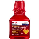 CVS Health Extra Strength Acetaminophen Pain Reliever & Fever Reducer 500 MG Liquid, Cherry, 8 FL OZ, thumbnail image 1 of 6