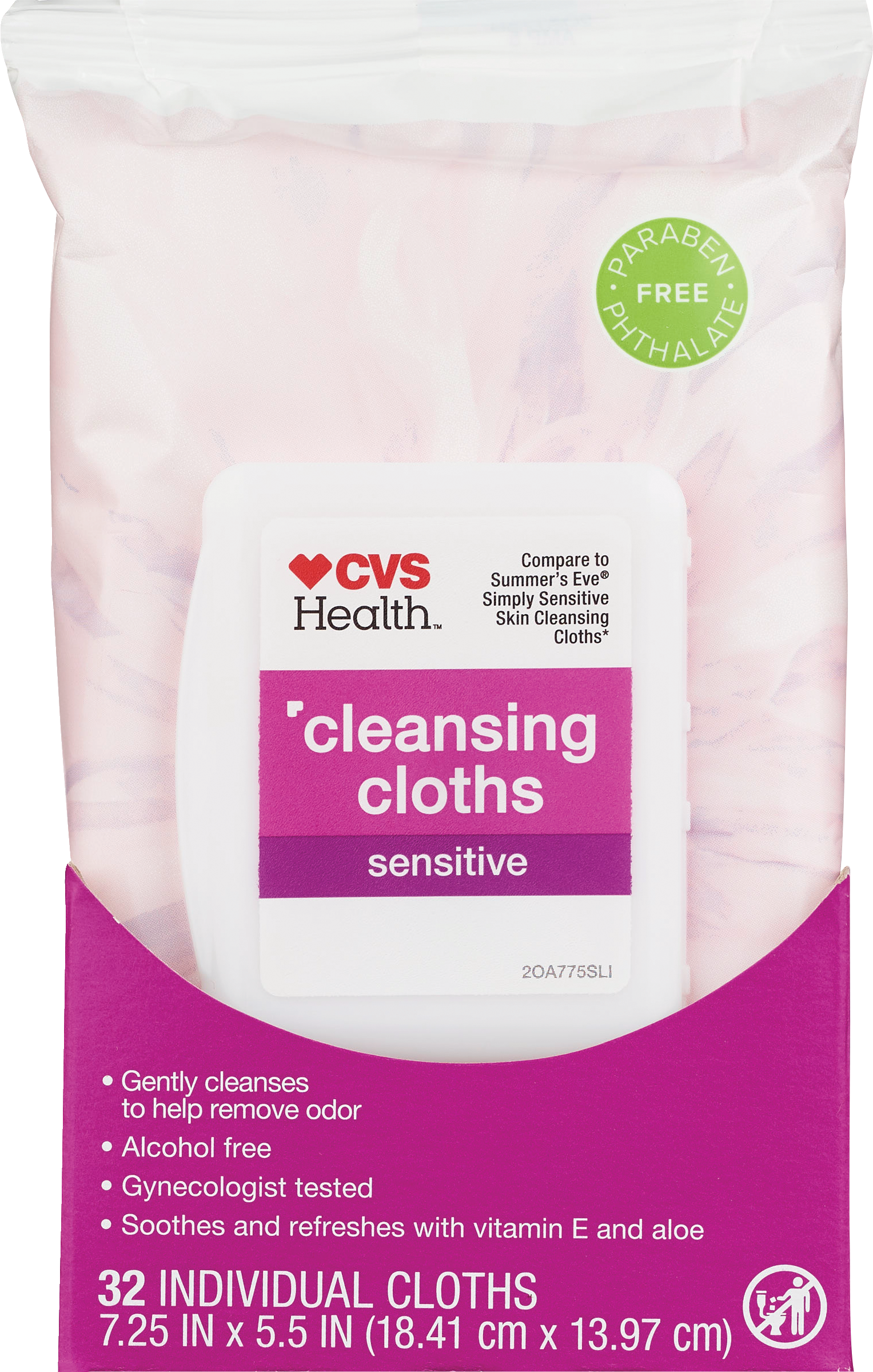 CVS Health Sensitive Skin Cleansing Cloths, 32 CT