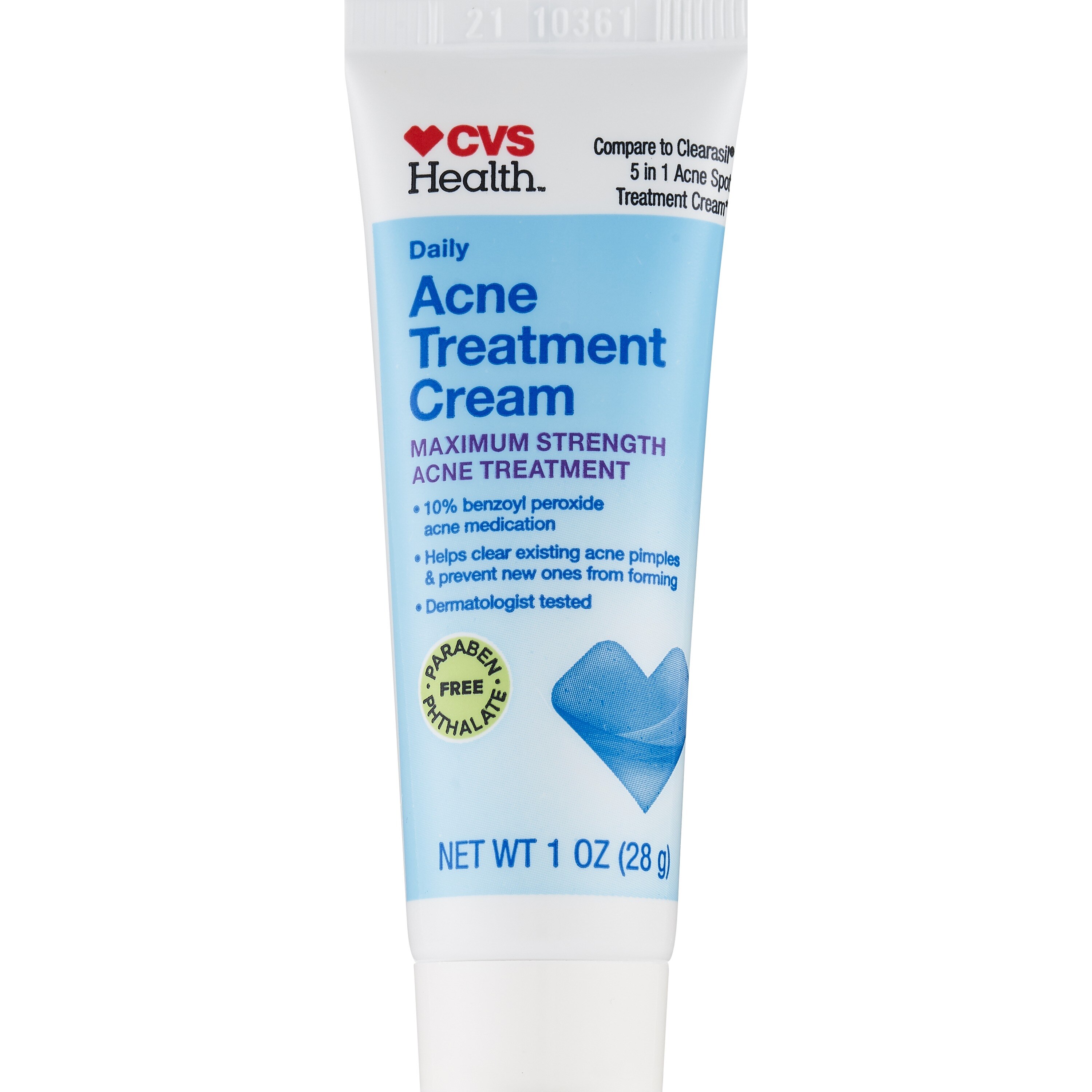 CVS Health Acne Treatment Cream With 10% Benzoyl Peroxide, Maximum Strength