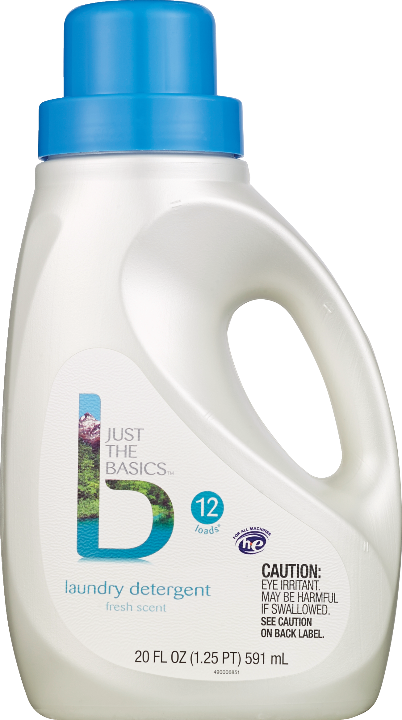 Just The Basics Liquid Laundry Detergent, Fresh Scent, 20 OZ