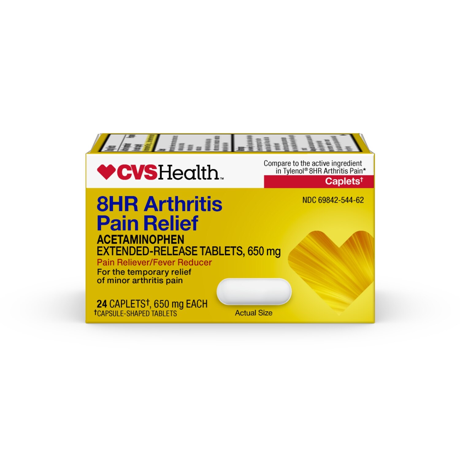 CVS Health 8HR Arthritis Pain Relief Acetaminophen 650 MG Caplets