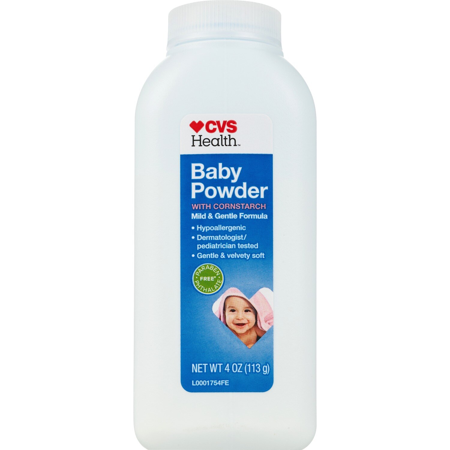 CVS Health Baby Powder with Cornstarch, 4 OZ