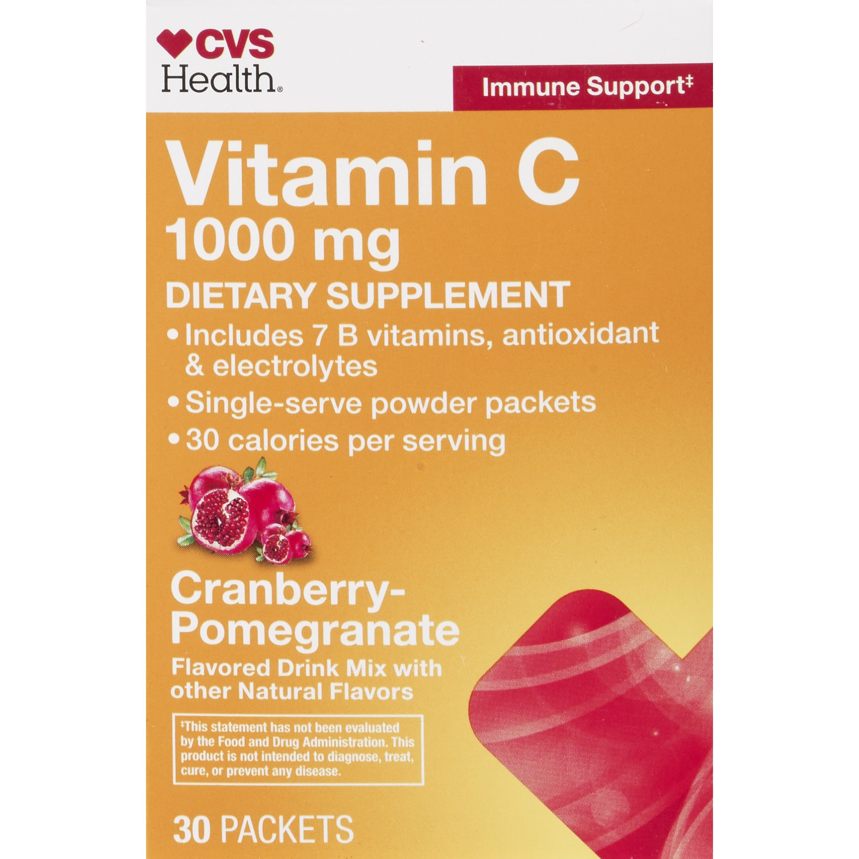 CVS Health Immune Support Vitamin C Drink Packets, 30 CT