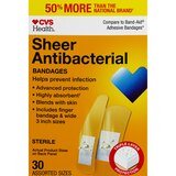 CVS Health Sheer Antibacterial Bandages, Assorted Sizes, thumbnail image 1 of 4