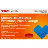 CVS Health Maximum Strength Sinus Relief Acetaminophen Caplets, thumbnail image 1 of 5