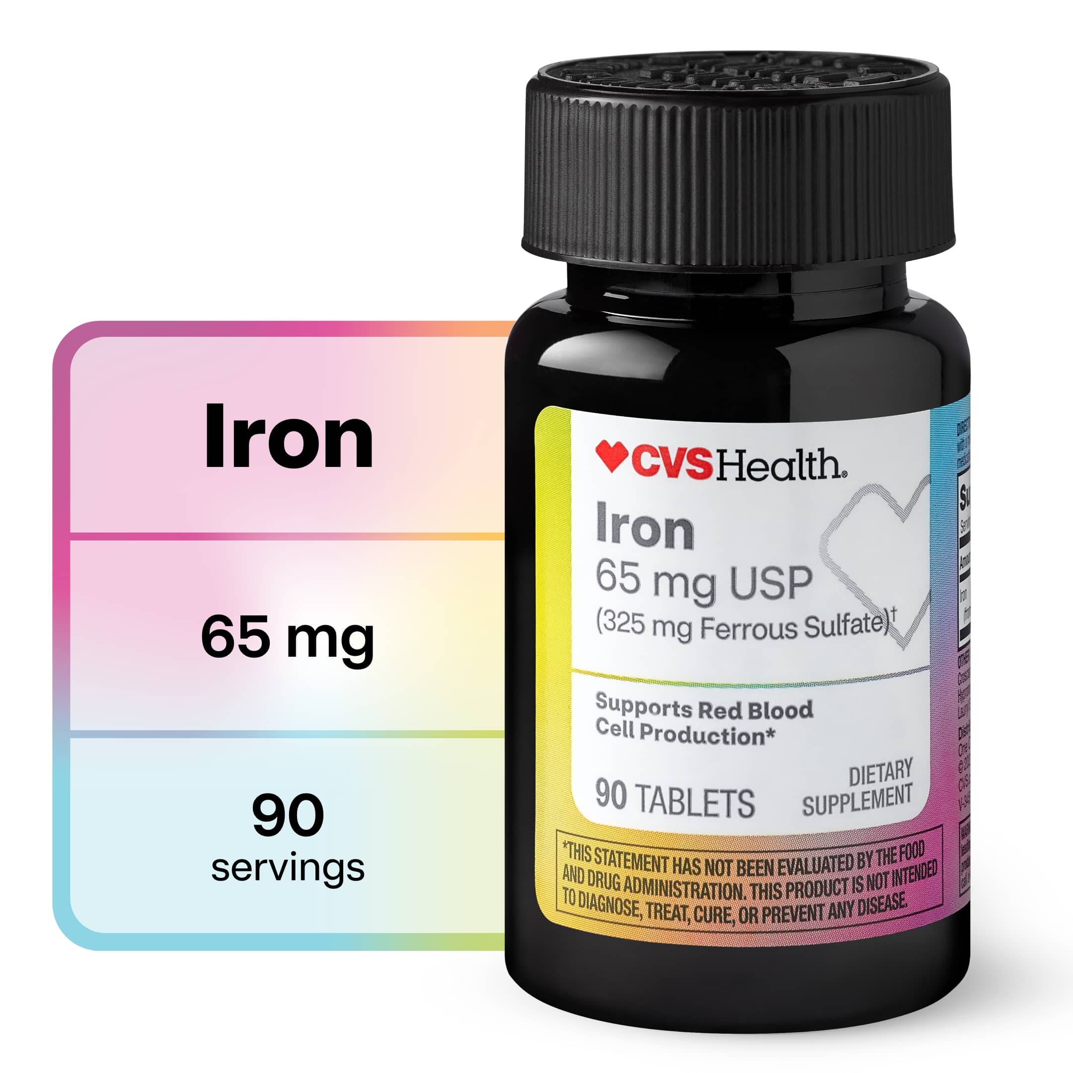 CVS Health Iron Tablets, 90 CT