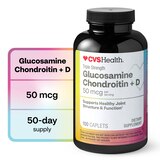 CVS Health Glucosamine Chondroitin + D3 Caplets, 120 CT, thumbnail image 1 of 10