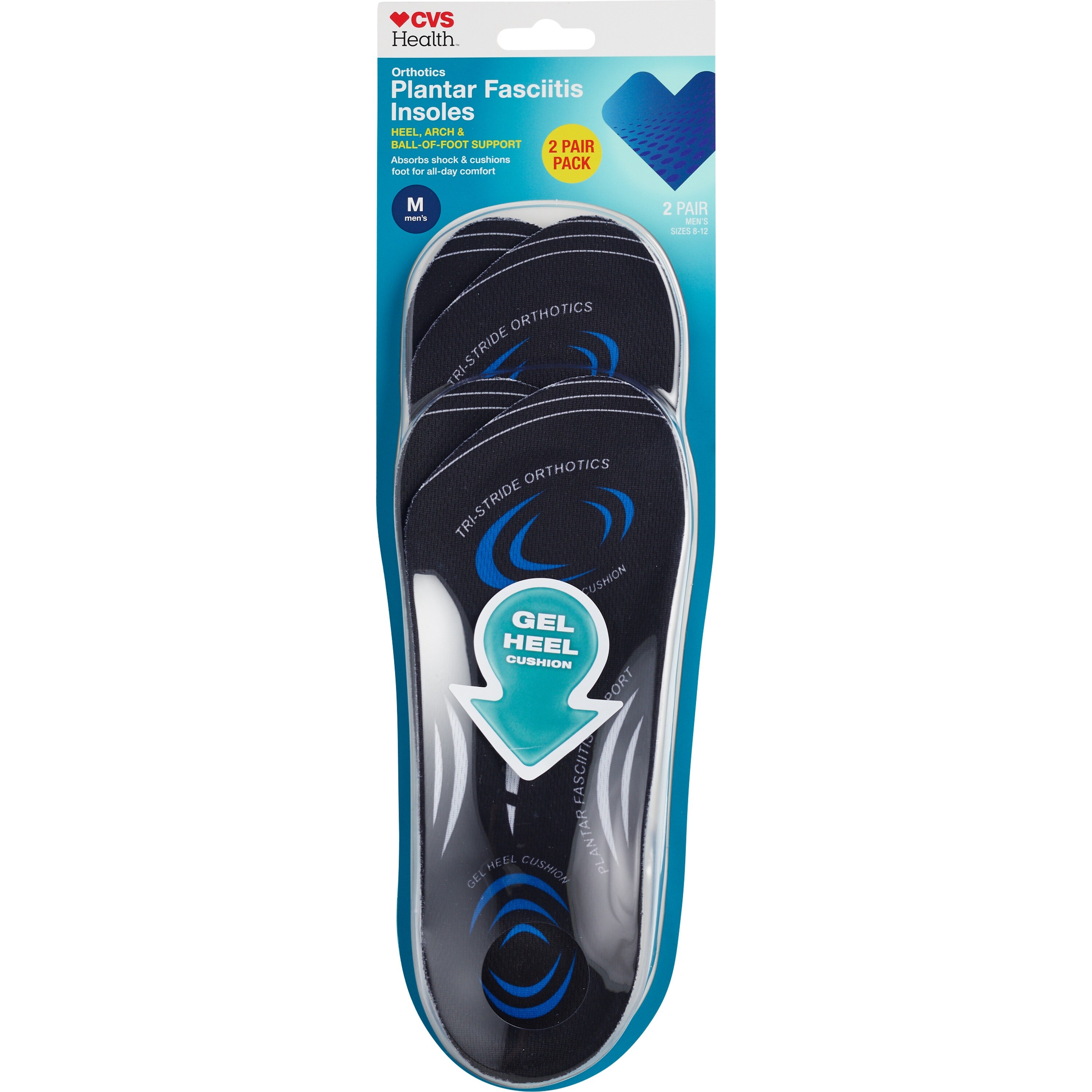 CVS Health Men's Plantar Fascia Orthotics