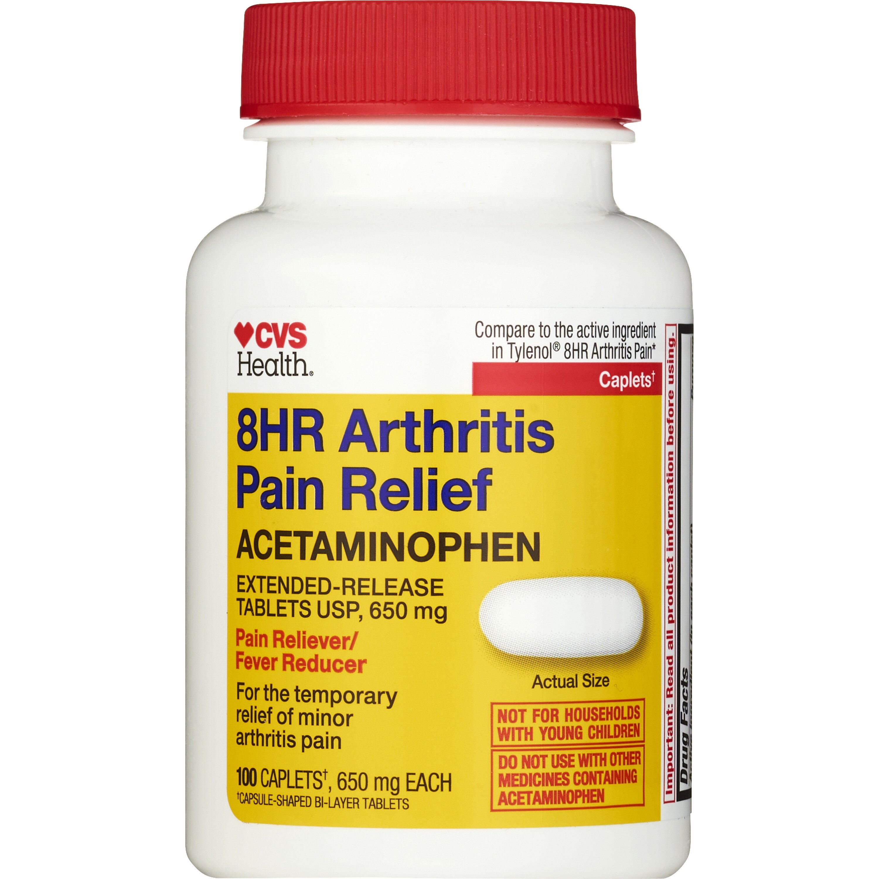 CVS Health 8HR Arthritis Pain Relief Acetaminophen 650 MG Caplets