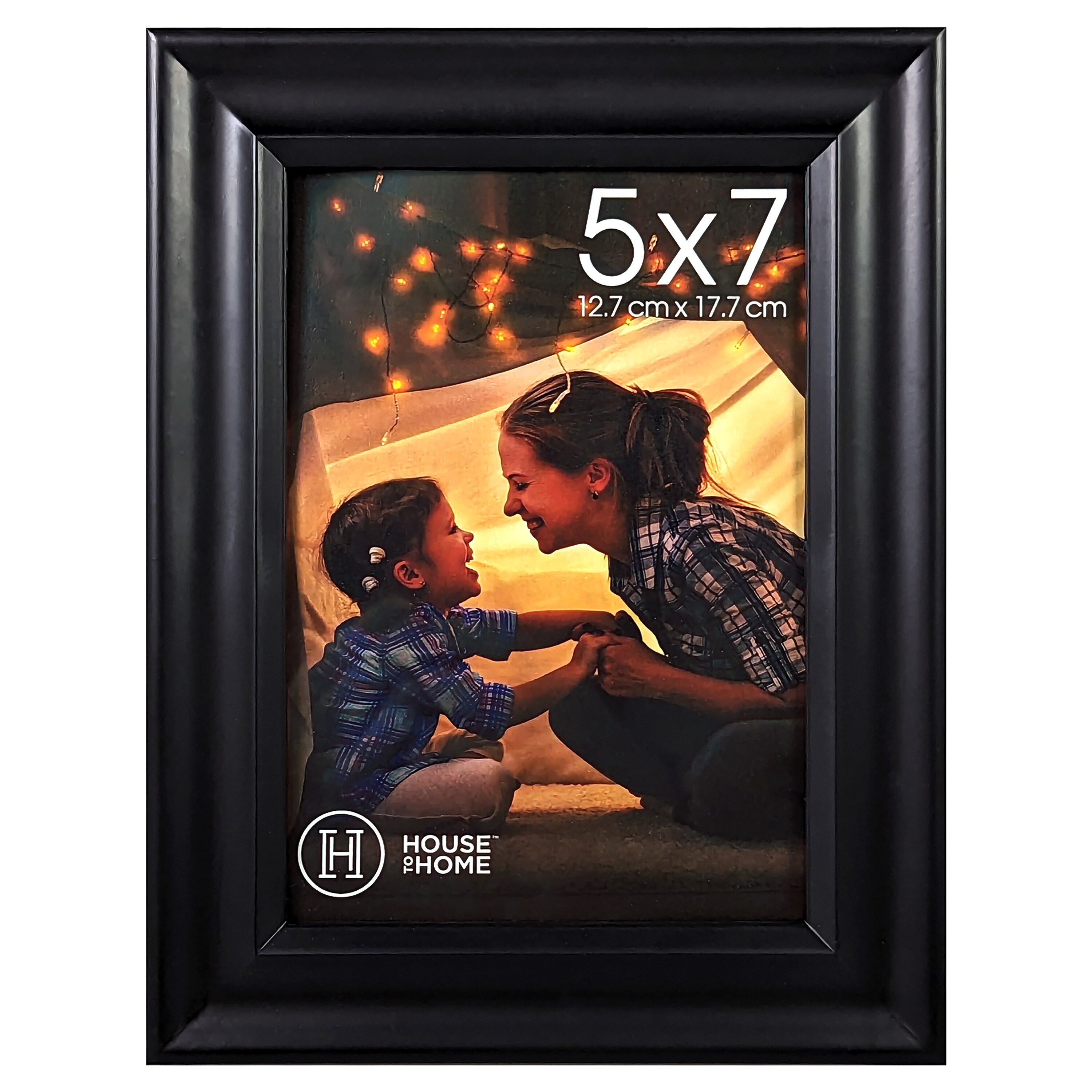 House to Home Black Scoop Picture Frame, 5x7