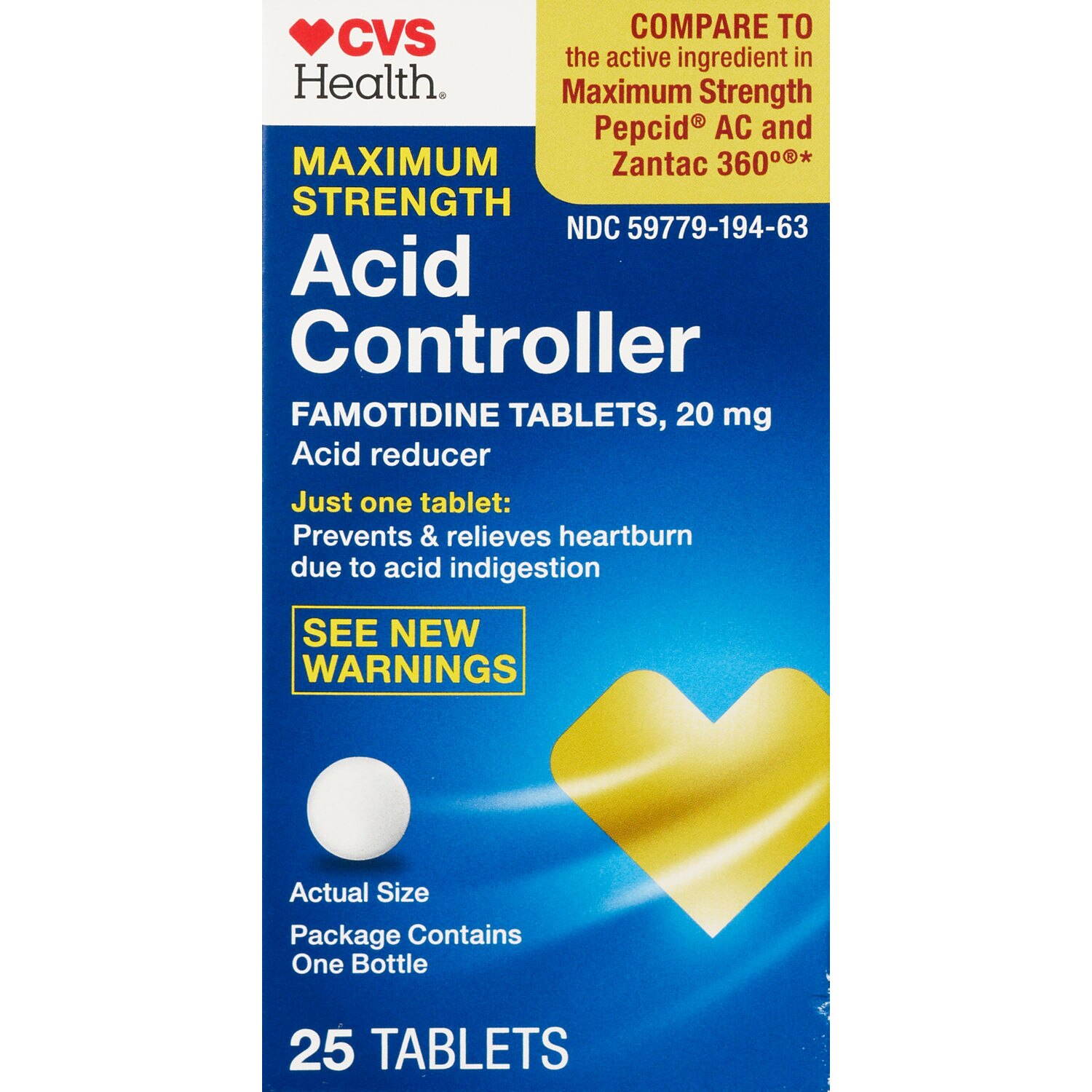 CVS Health Maximum Strength Acid Controller Tablets