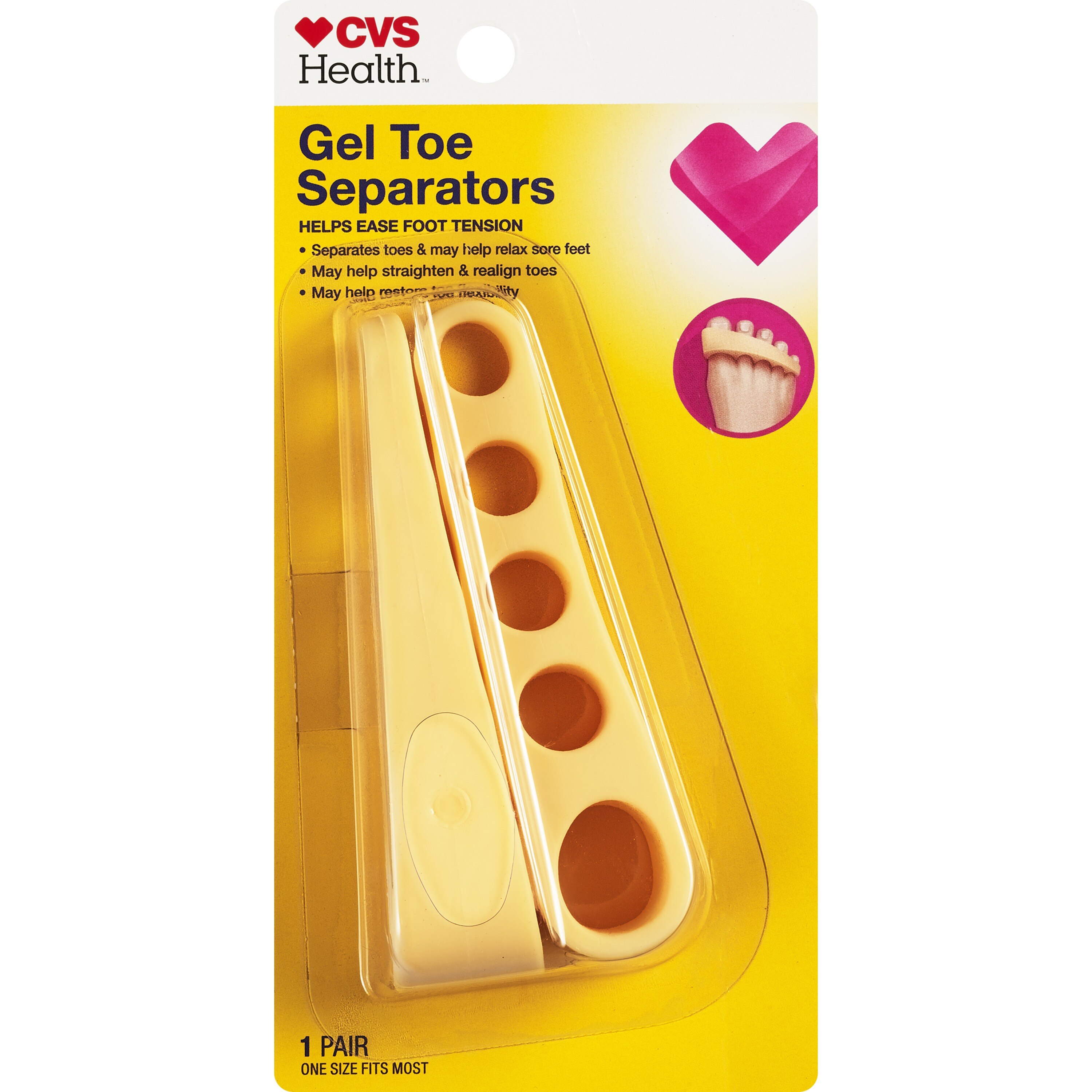 CVS Health Gel Toe Separator, 1 CT