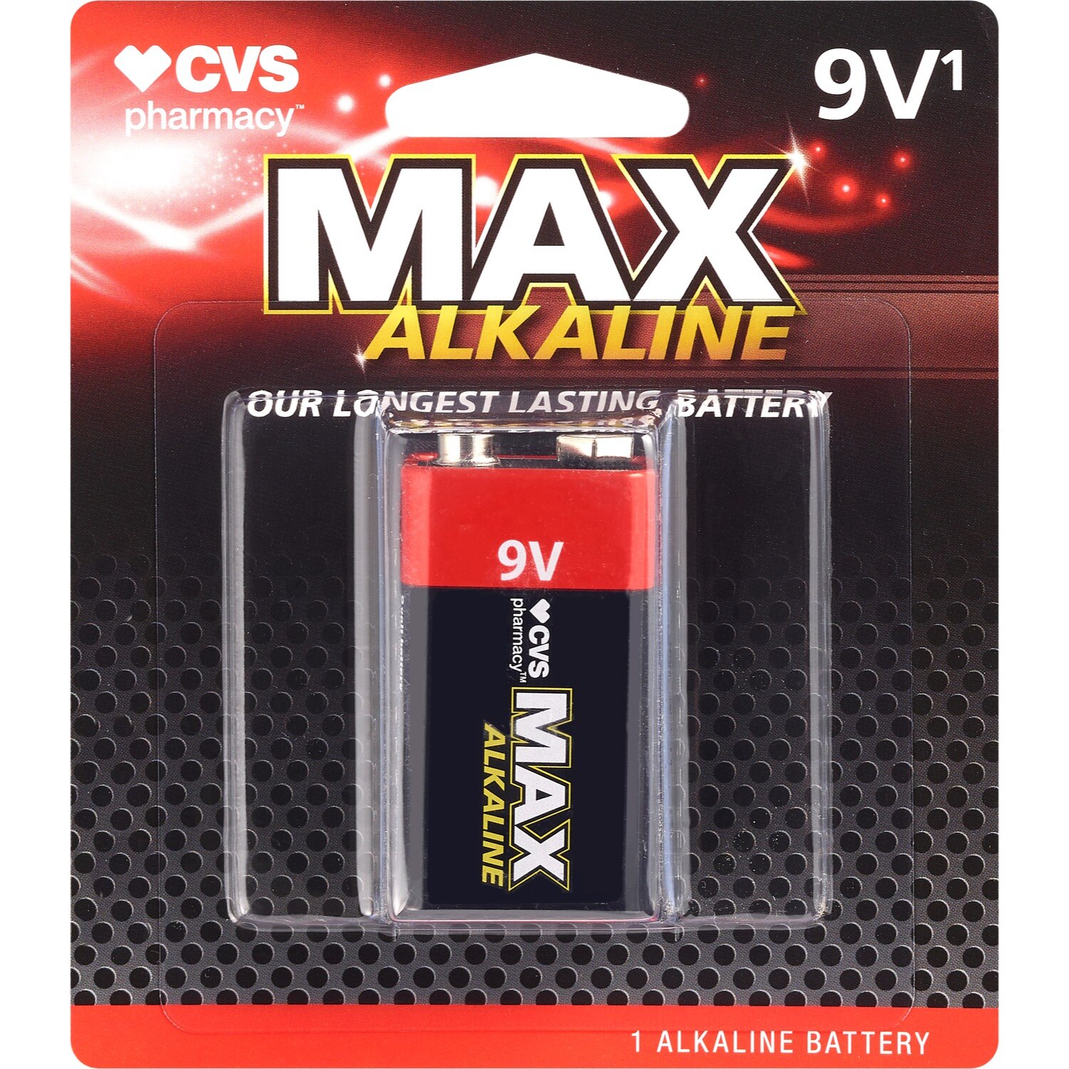 CVS Max Alkaline Battery 9V