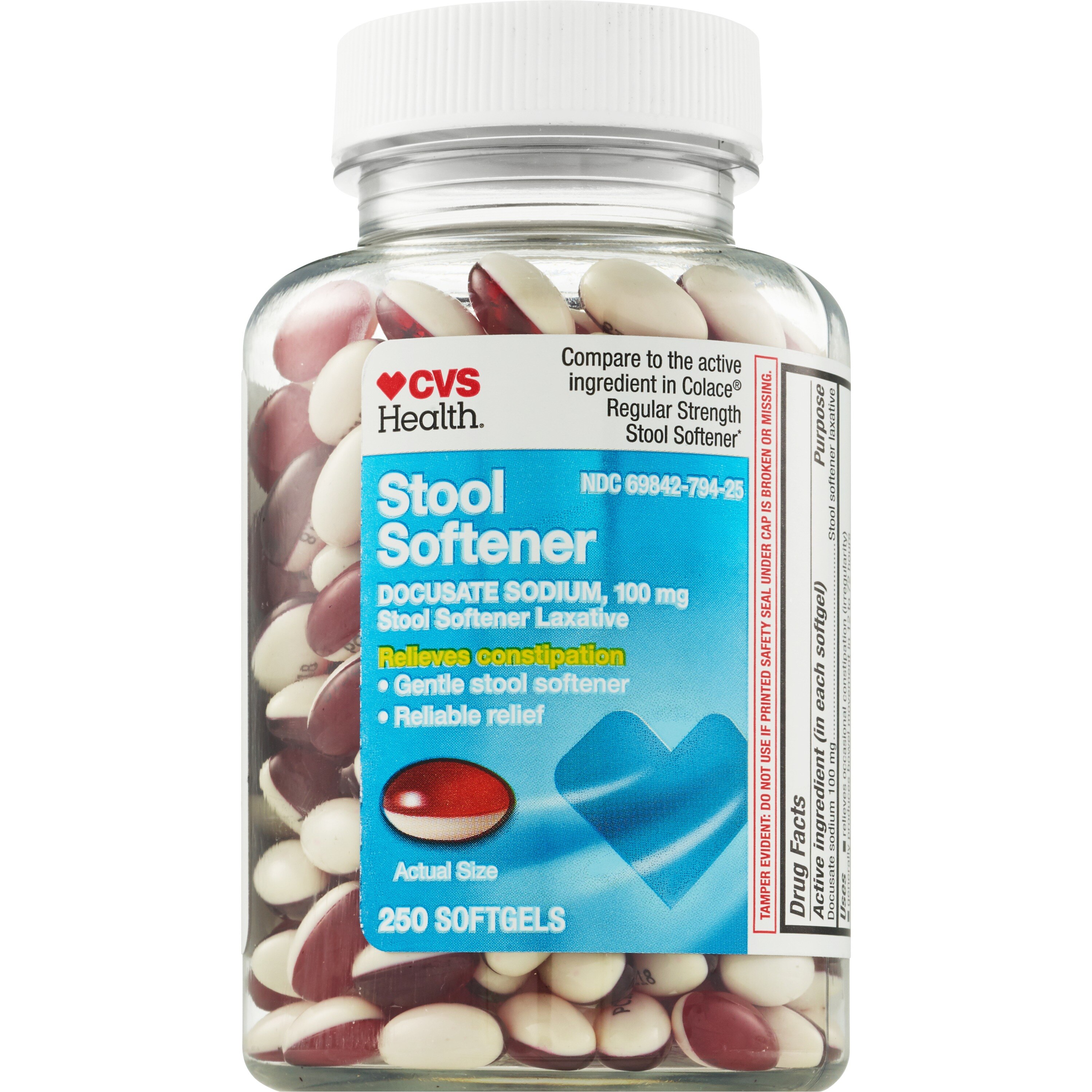 CVS Health Stool Softener 100 MG Softgels