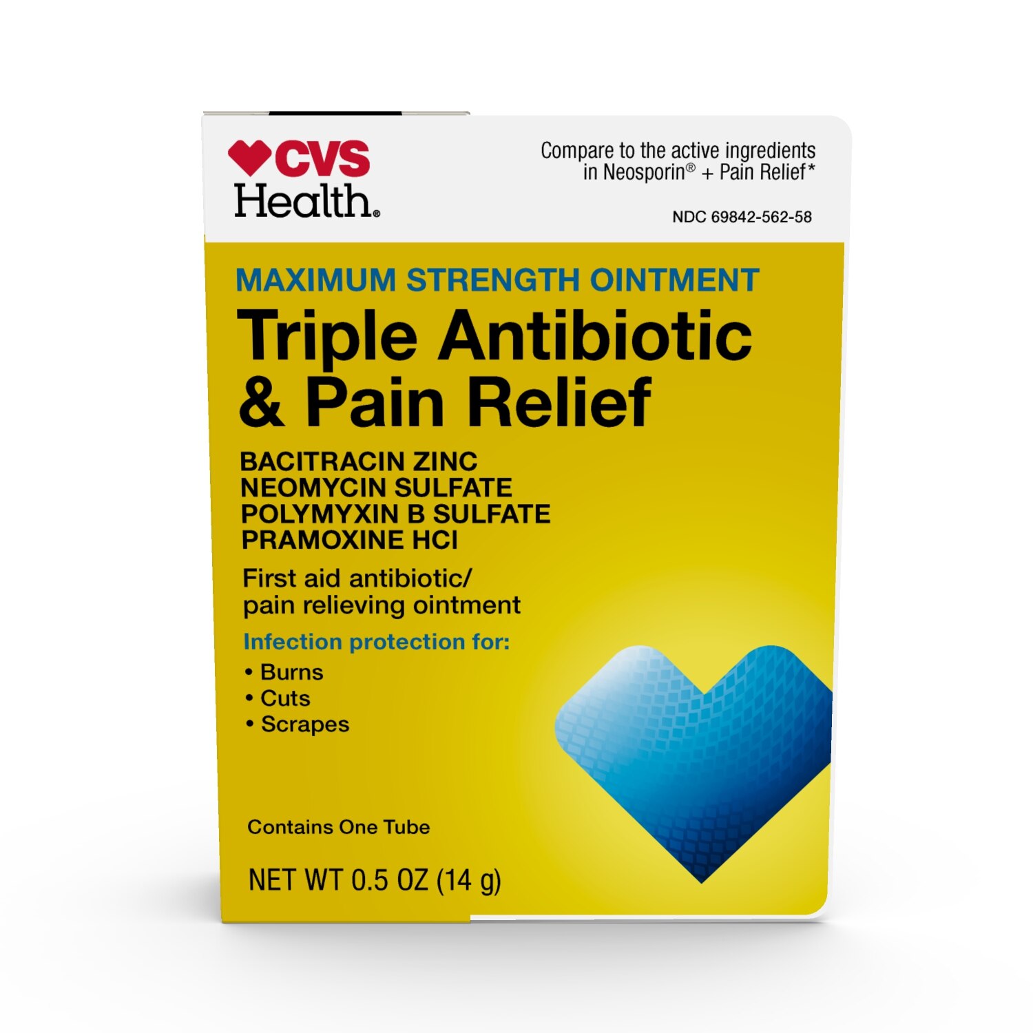 CVS Health Triple Antibiotic & Pain Relief Maximum Strength Ointment