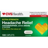 CVS Health Extra Strength Headache Relief Acetaminophen, Aspirin (NSAID) & Caffeine Caplets, thumbnail image 1 of 6