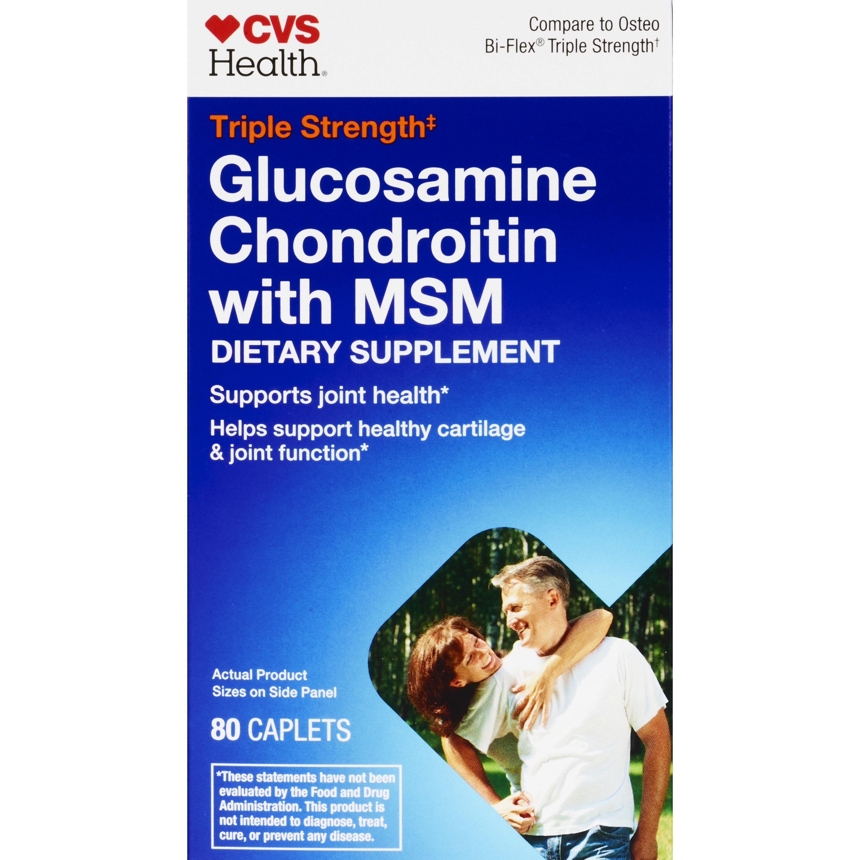 CVS Health Glucosamine Chondroitin with MSM Caplets