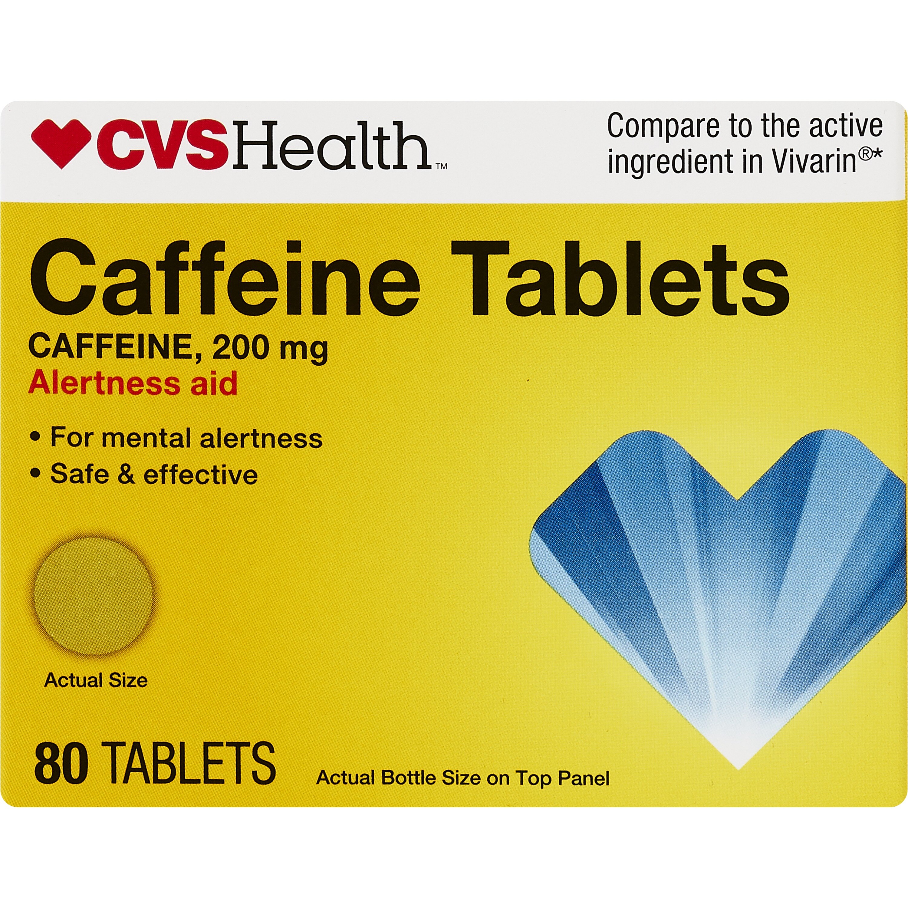 CVS Health Caffeine 200 MG Tablets