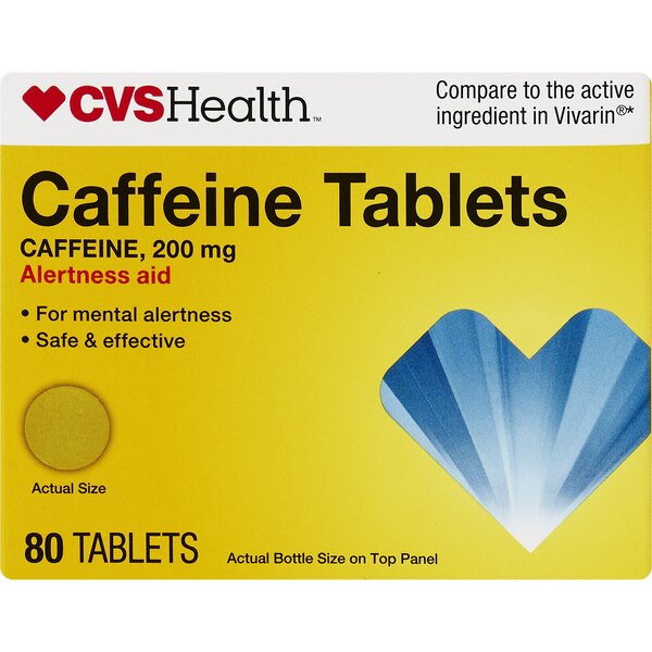 CVS Health Caffeine 200 MG Tablets