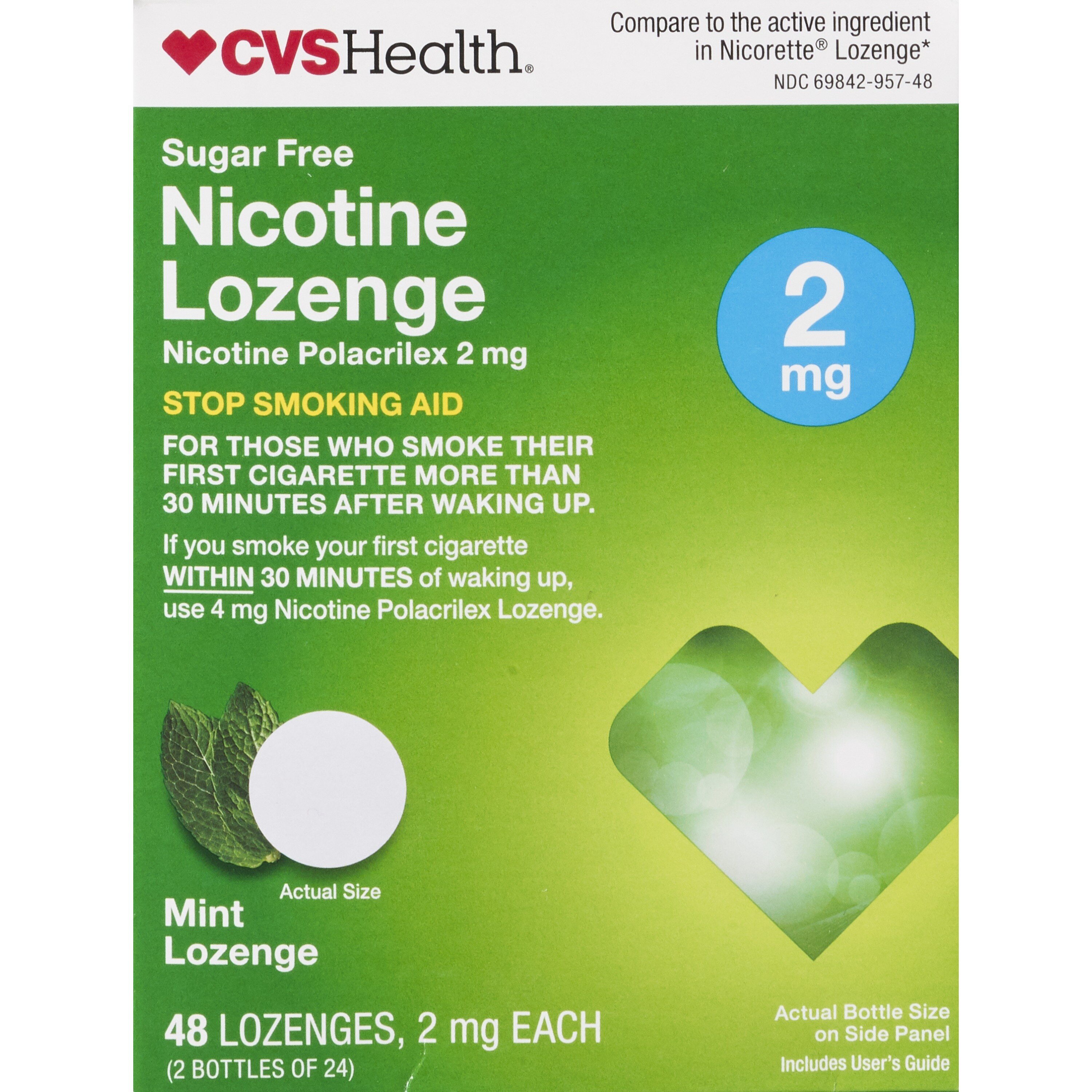 CVS Health Sugar Free Nicotine Lozenges, Mint