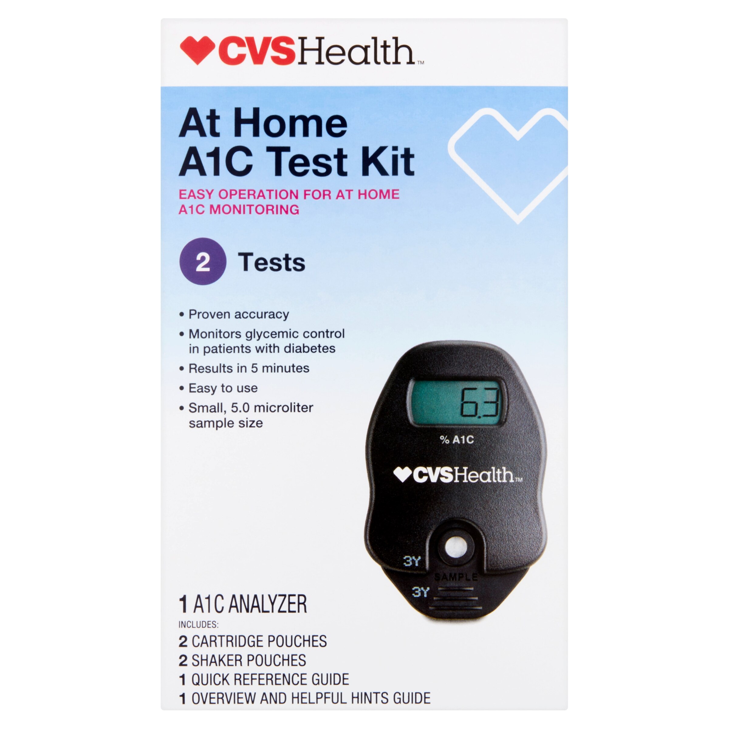 CVS Health At Home A1C Test Kit