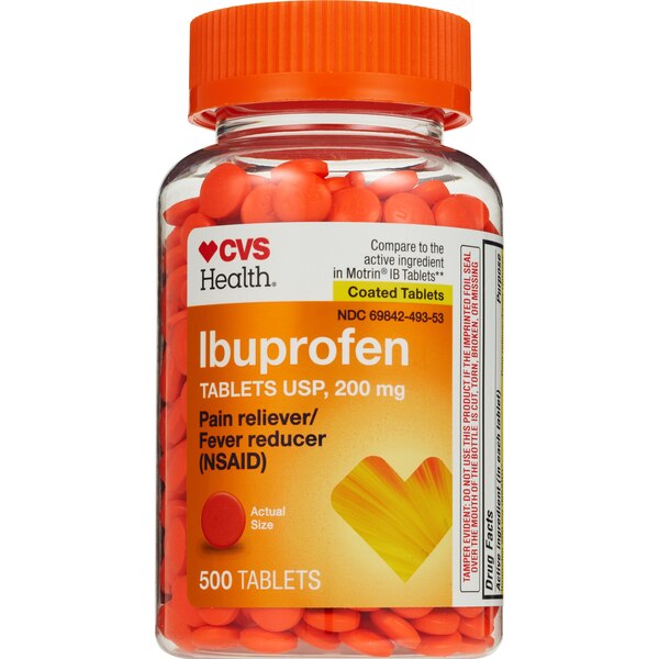 CVS Health Ibuprofen Pain Reliever & Fever Reducer (NSAID) 200 MG Caplets