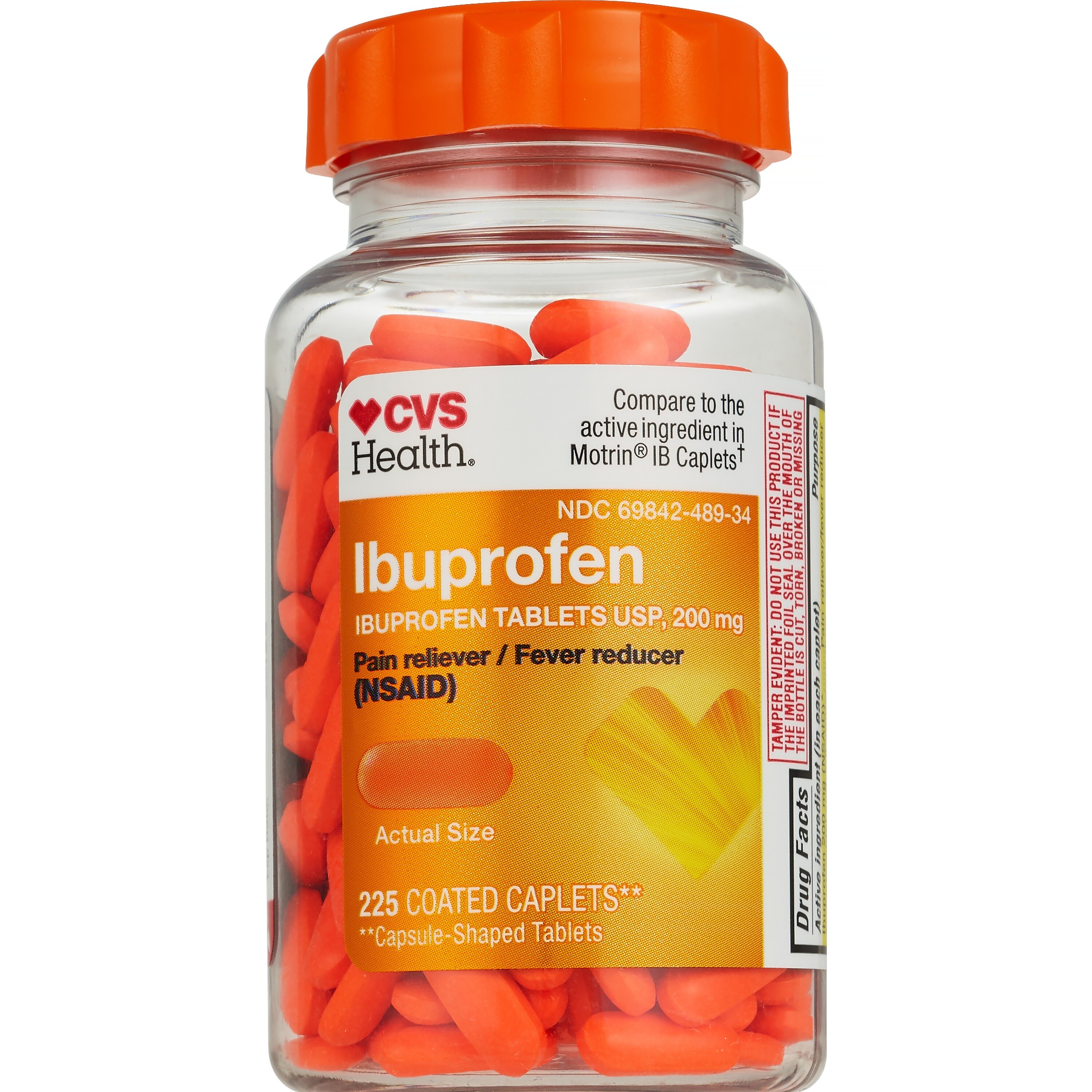 CVS Health Ibuprofen Pain Reliever & Fever Reducer (NSAID) 200 MG Caplets