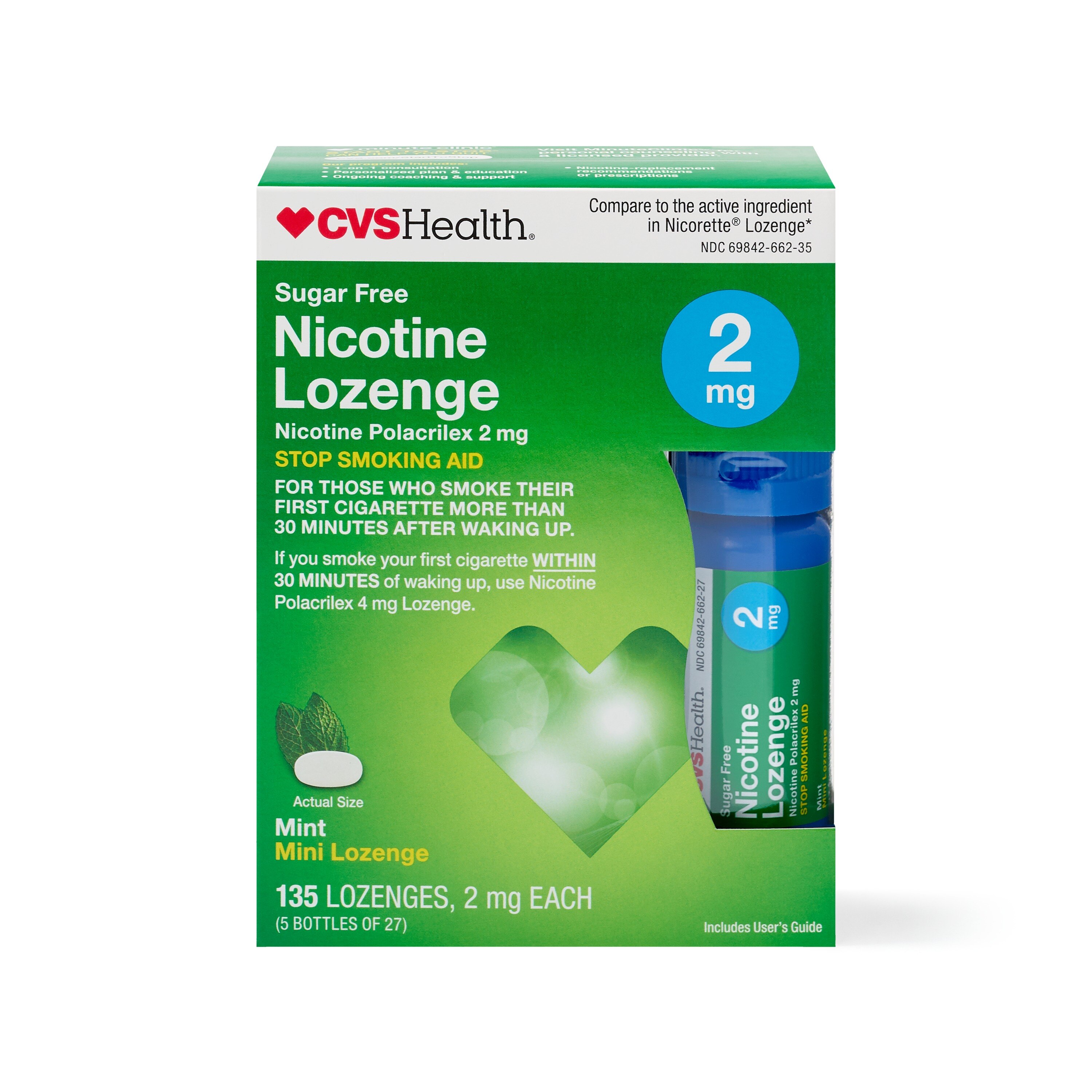 CVS Health Sugar Free Nicotine Lozenge, Mint