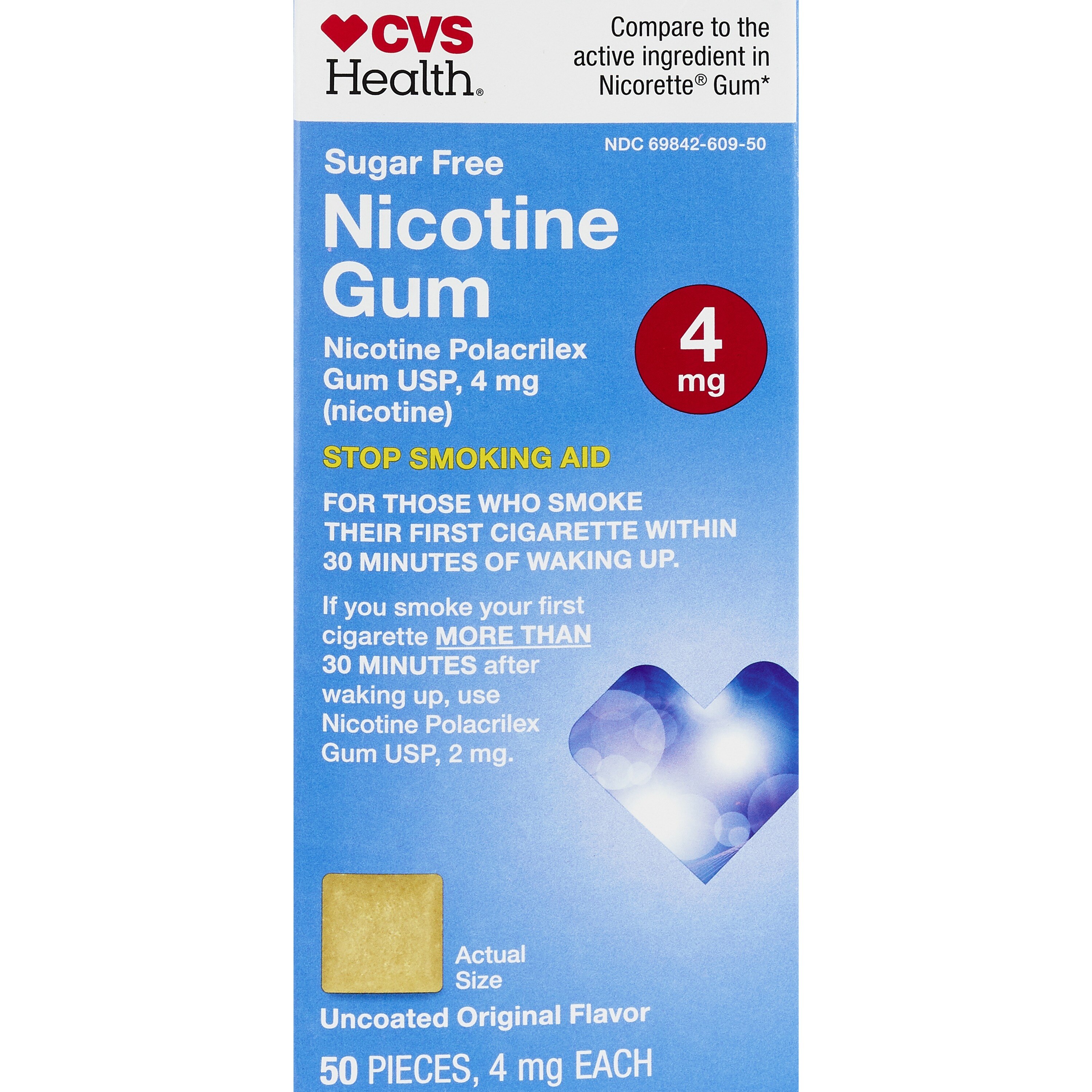 CVS Health Sugar Free Nicotine Gum, Original