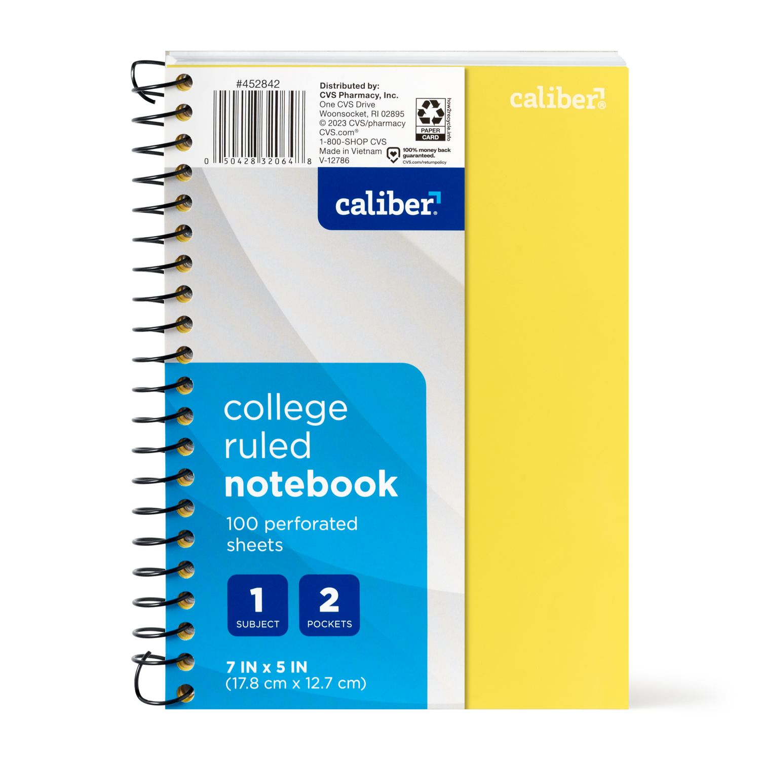 Caliber 1 Subject Notebook