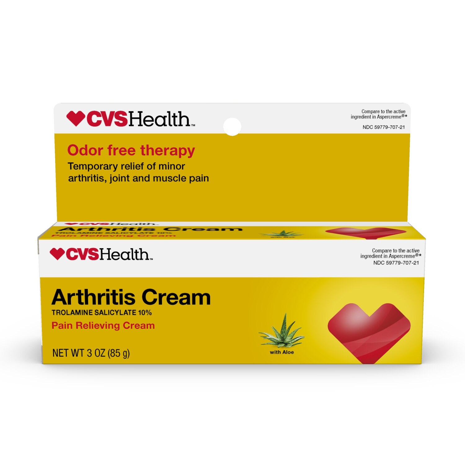 CVS Health Arthritis Pain Relief Trolamine Salicylate 10% Cream, 3 OZ