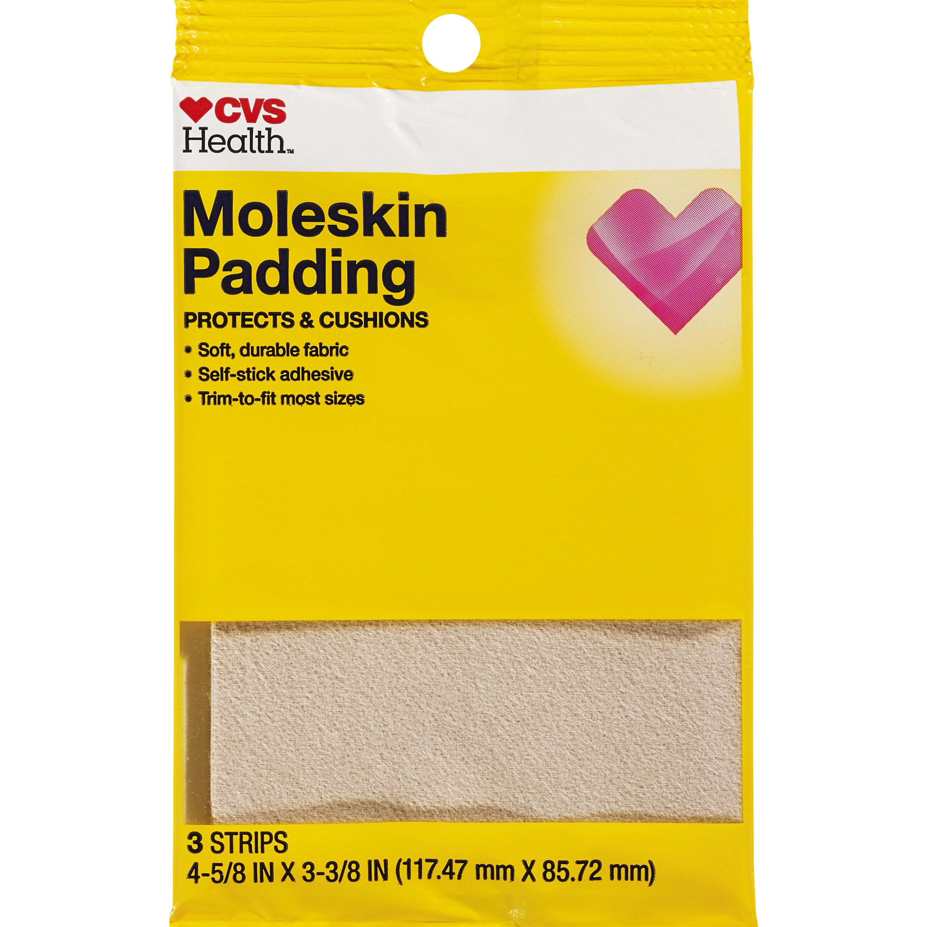 CVS Health Moleskin Padding, 3 CT