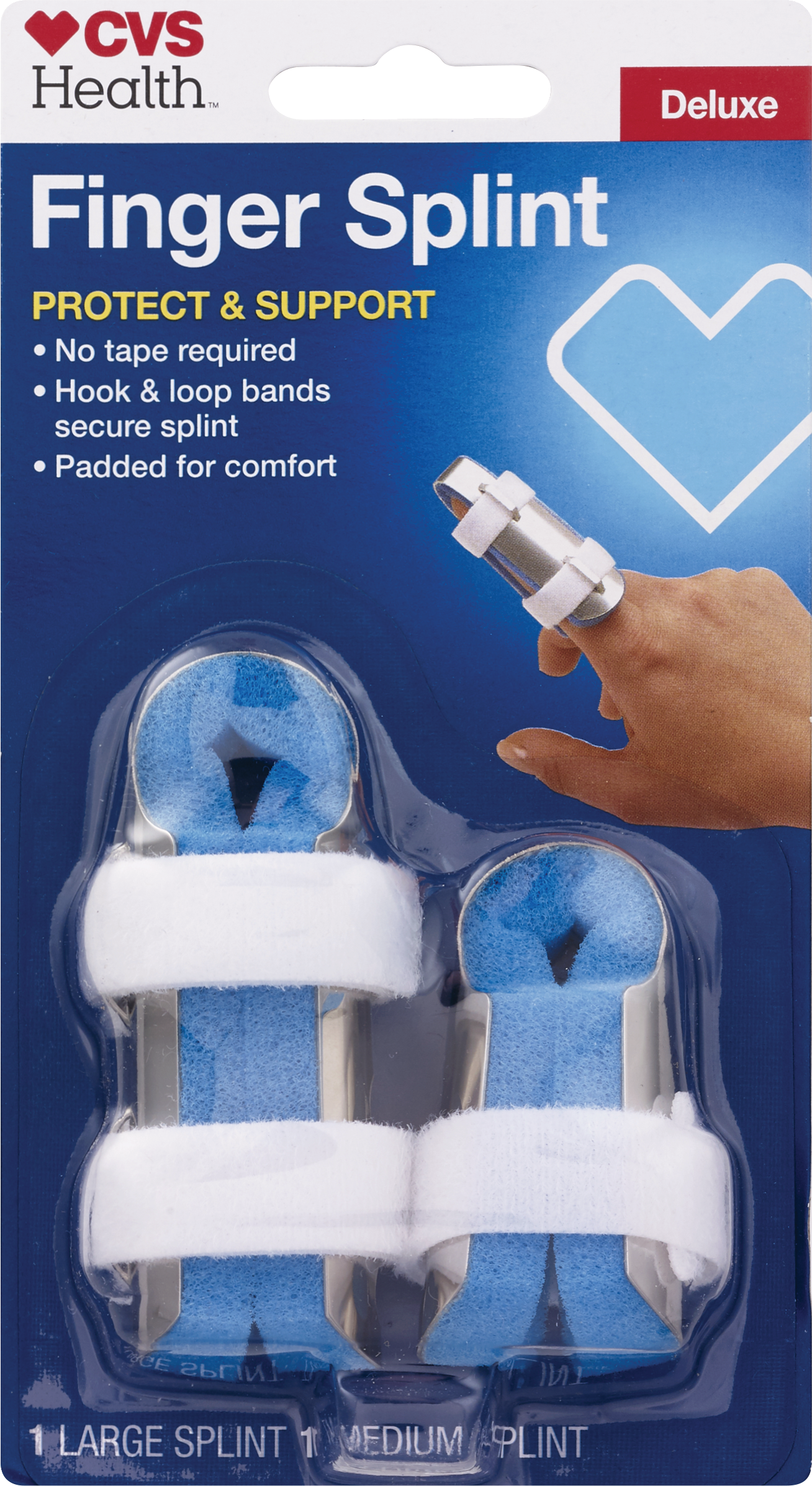 CVS Health Finger Splint Deluxe Aluminum/Foam