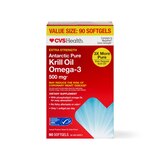 CVS Health Omega-3 Krill Oil Softgels, thumbnail image 1 of 8