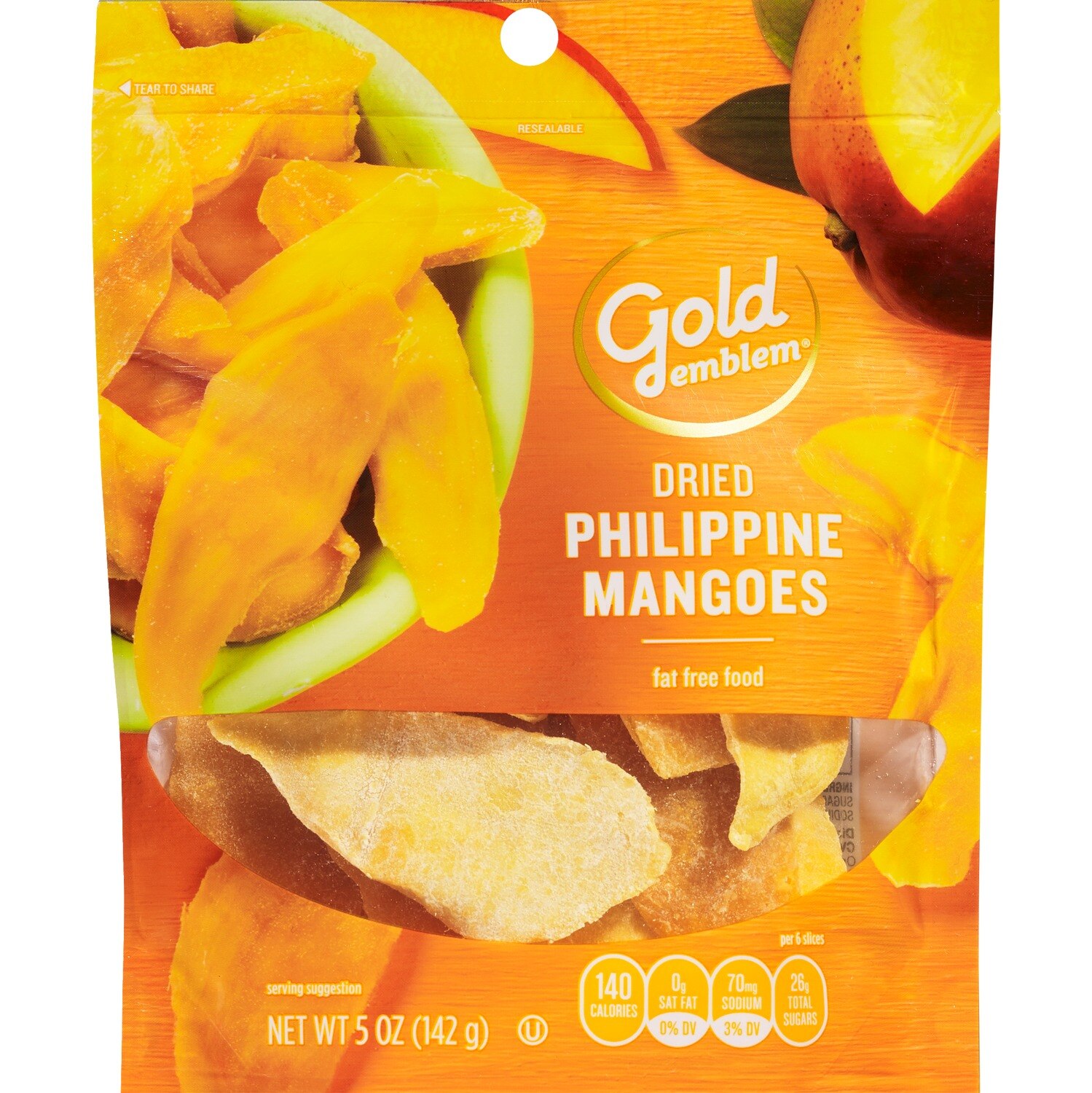 Gold Emblem Dried Philippine Mango Slices, 5 oz