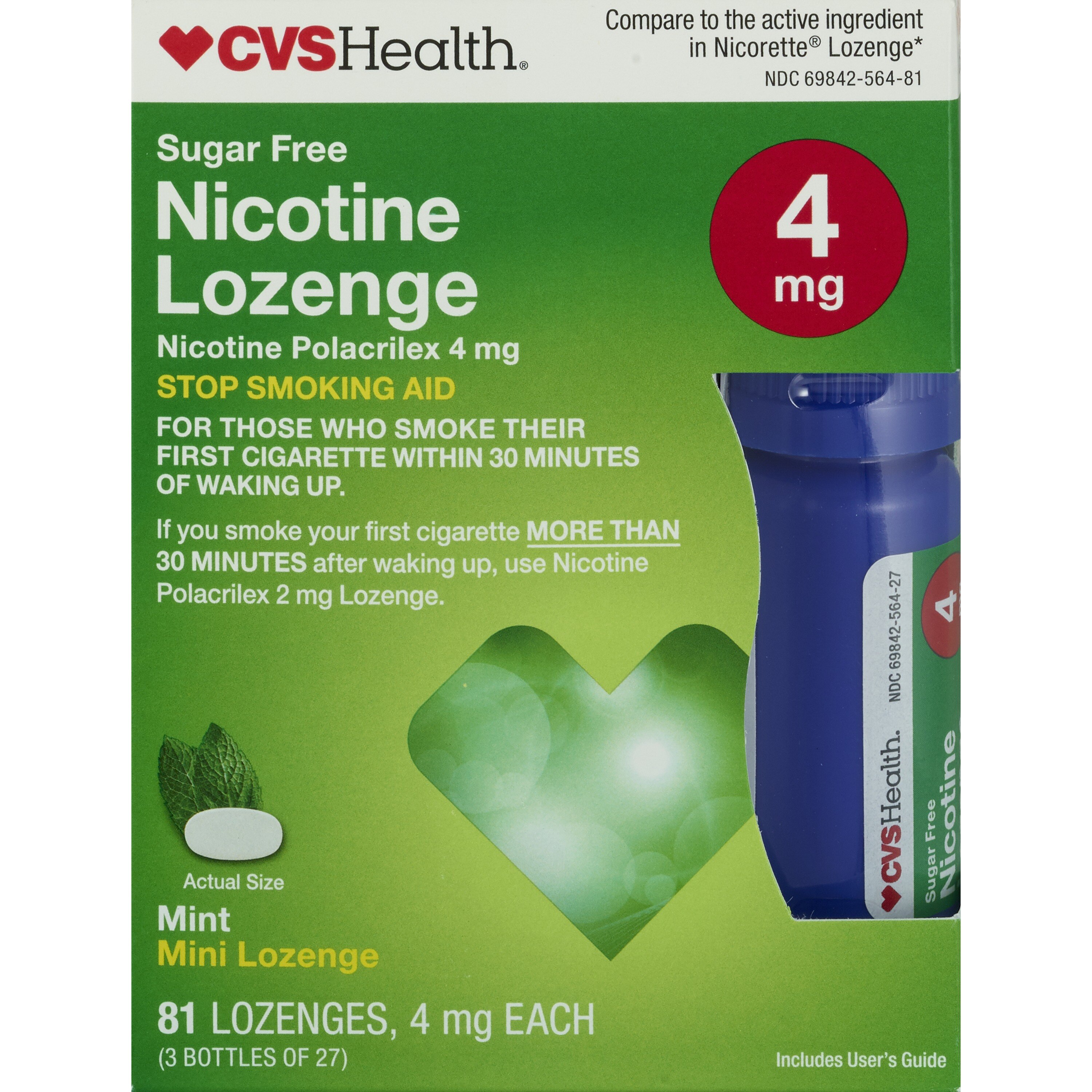 CVS Health Sugar Free Nicotine Lozenge, Mint