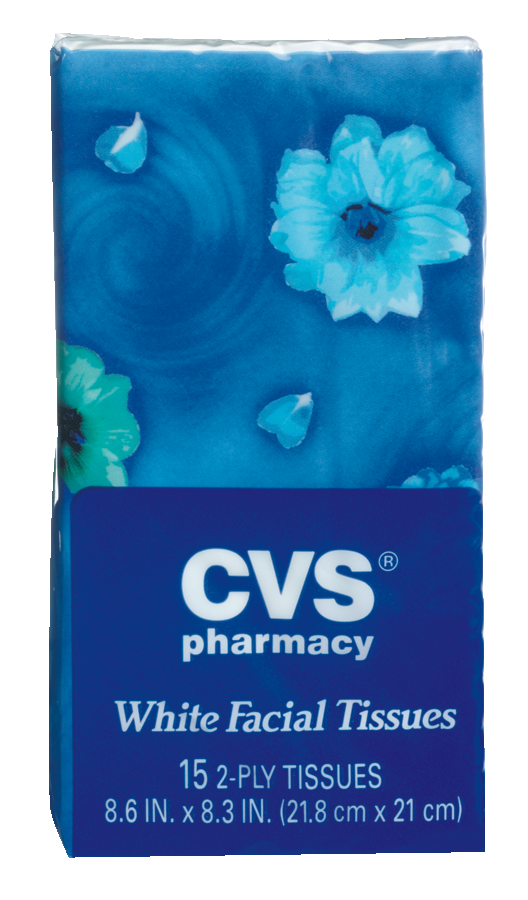 CVS Facial Tissues Pocket Pack, 2-Ply, 15 CT