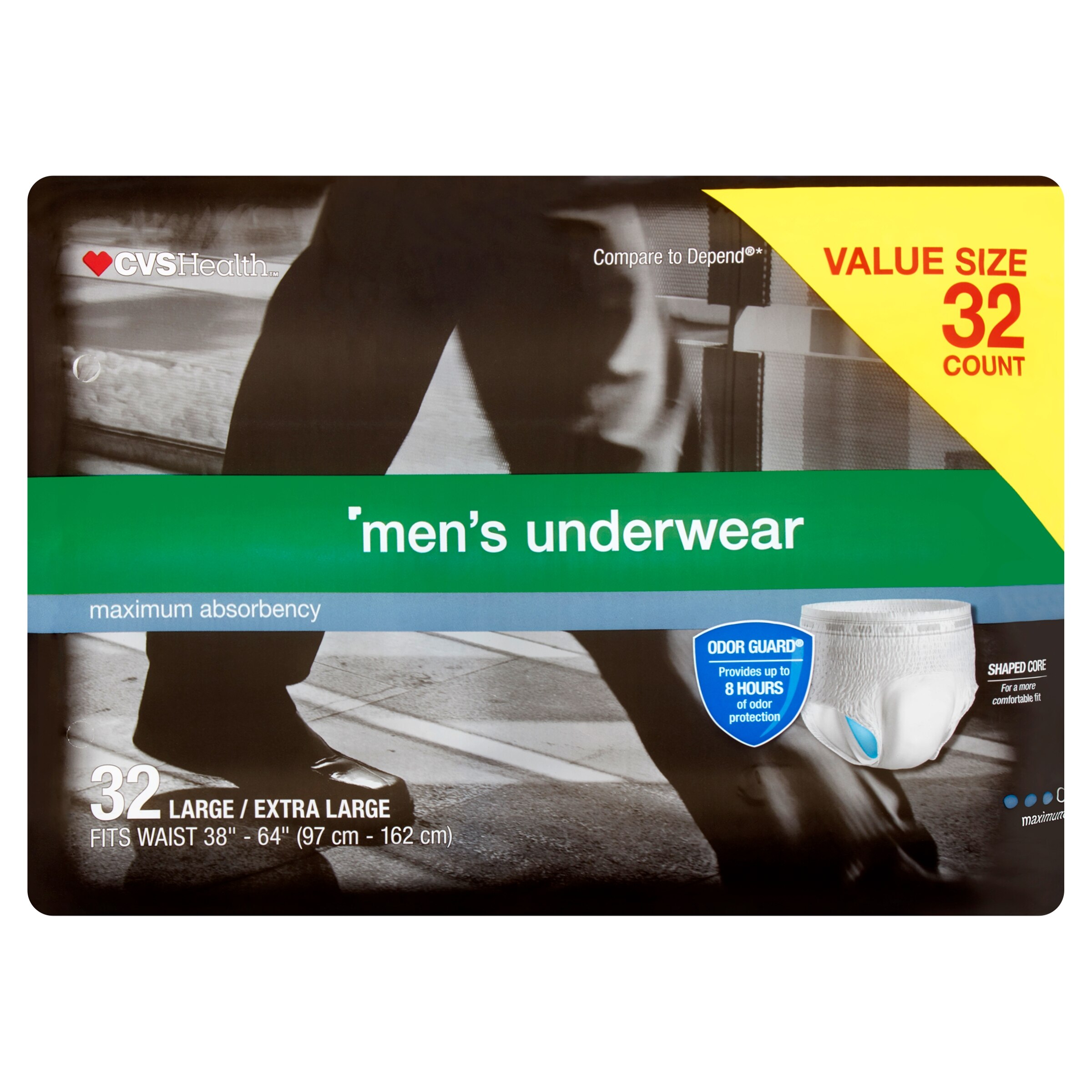 CVS Health Men's Underwear Maximum Absorbency