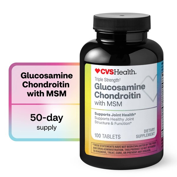 CVS Health Glucosamine Chondroitin with MSM Caplets