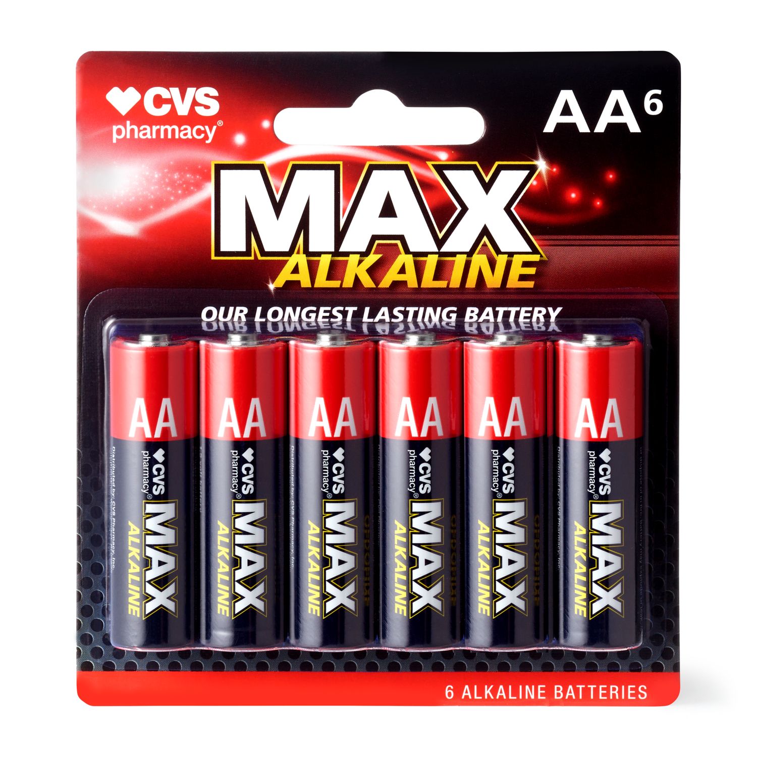 CVS Max Alkaline Batteries, AA, 1.5 Volt