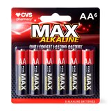 CVS Max Alkaline Batteries, AA, 1.5 Volt, thumbnail image 1 of 2